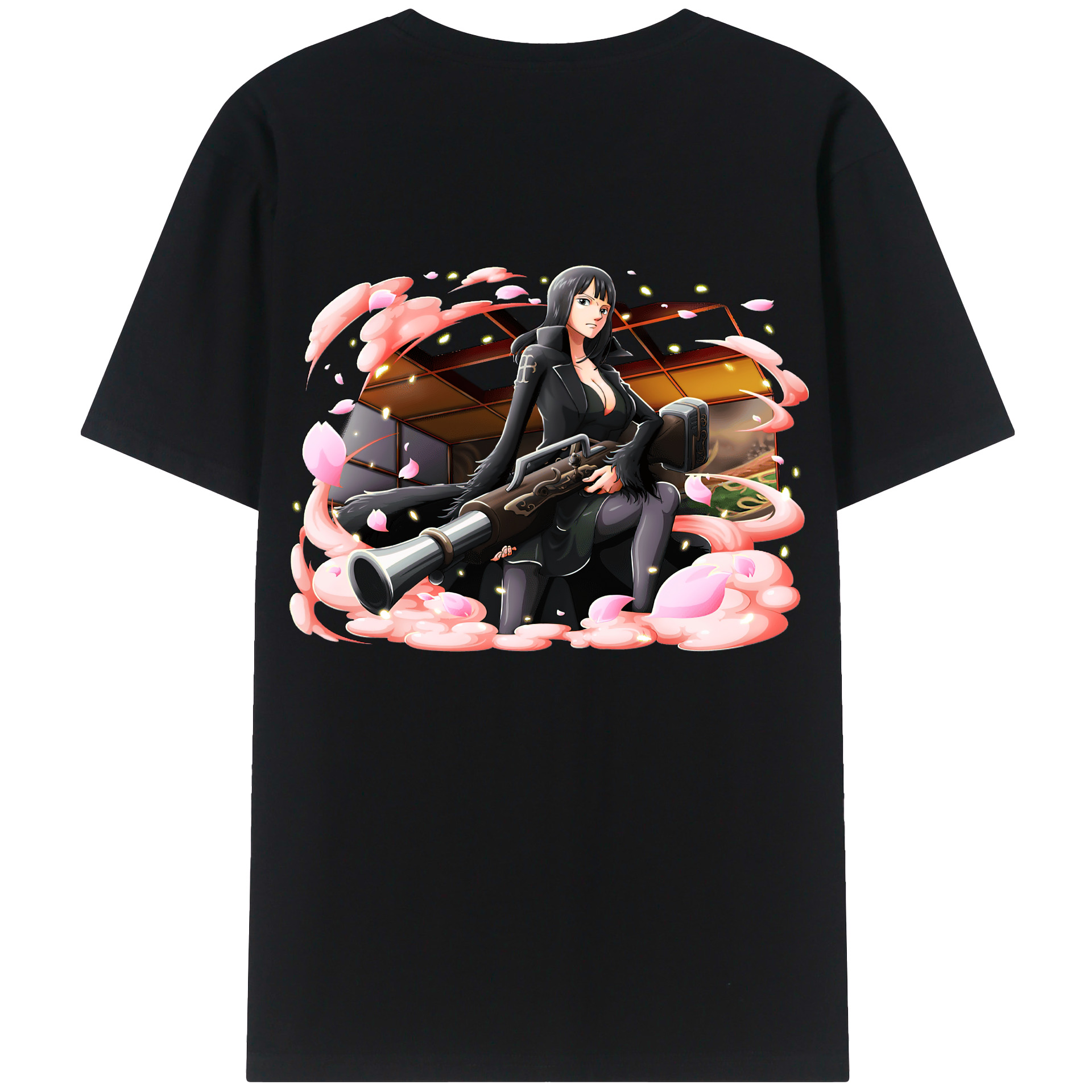 ワンピース ニコ・ロビン ONE PIECE Nico Robin レディース半袖Tシャツ(バックプリント)
