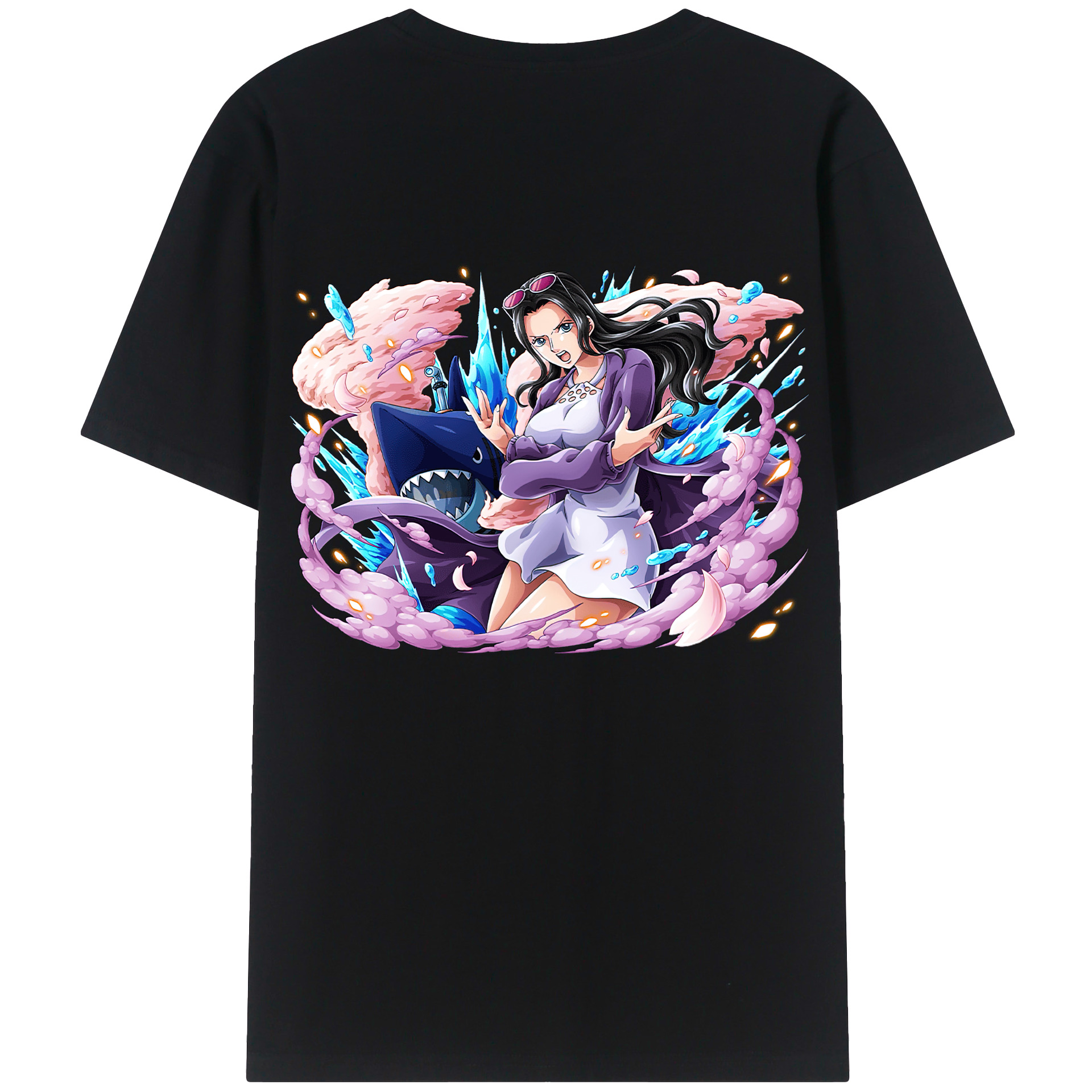 ワンピース ニコ・ロビン ONE PIECE Nico Robin レディース半袖Tシャツ(バックプリント)
