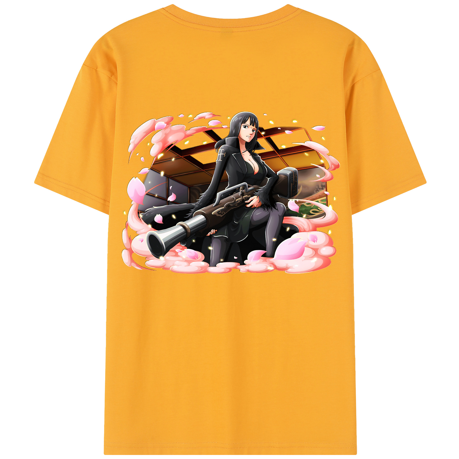ワンピース ニコ・ロビン ONE PIECE Nico Robin レディース半袖Tシャツ(バックプリント)