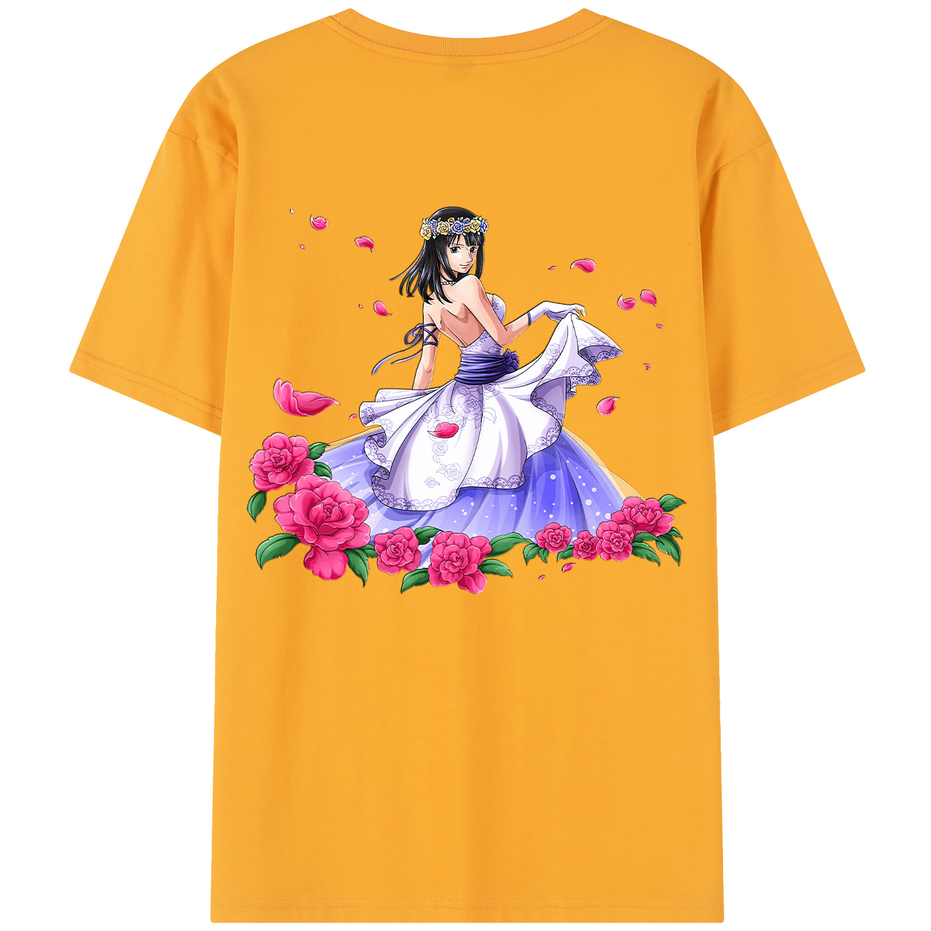 ワンピース ニコ・ロビン ONE PIECE Nico Robin レディース半袖Tシャツ(バックプリント)