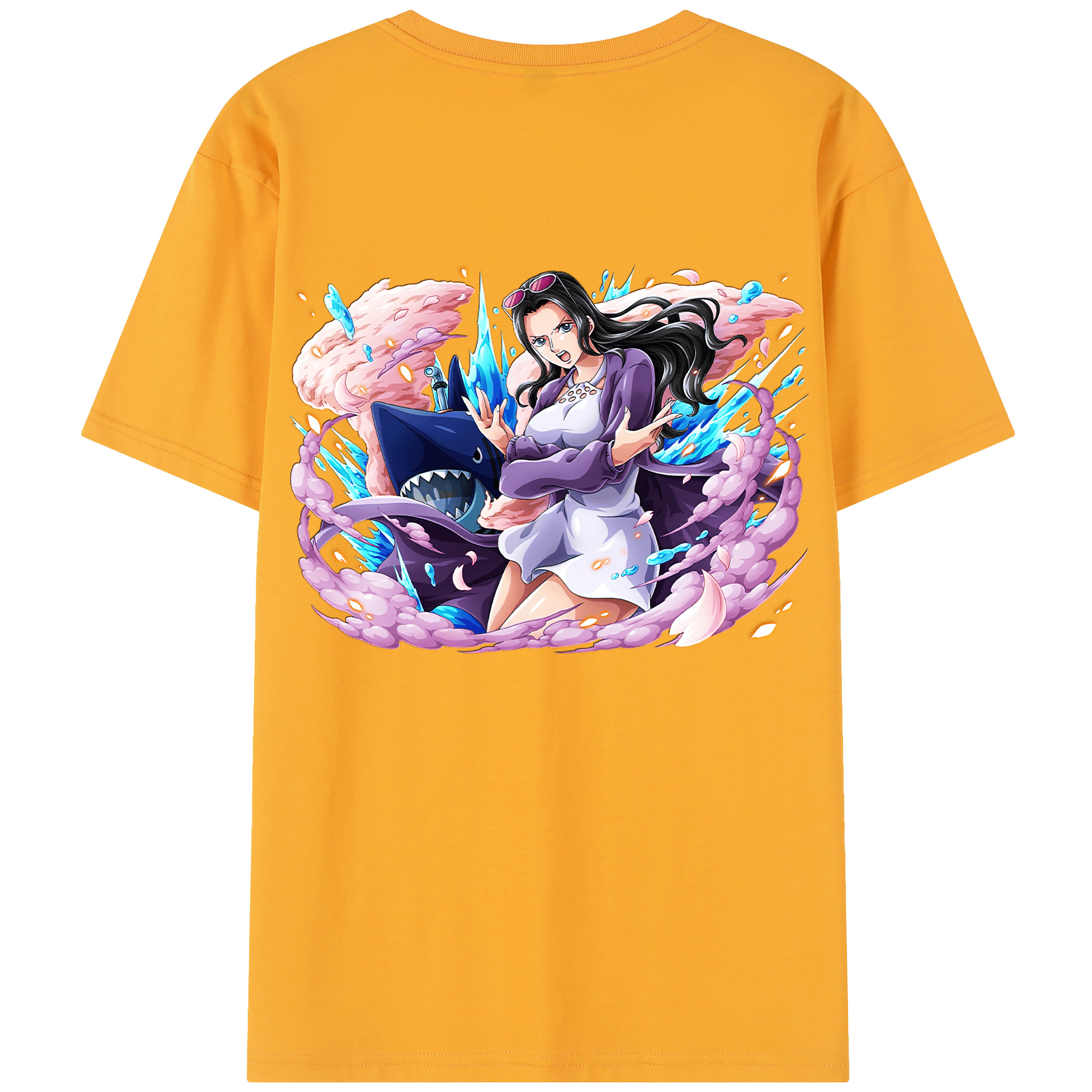 ワンピース ニコ・ロビン ONE PIECE Nico Robin レディース半袖Tシャツ(バックプリント)