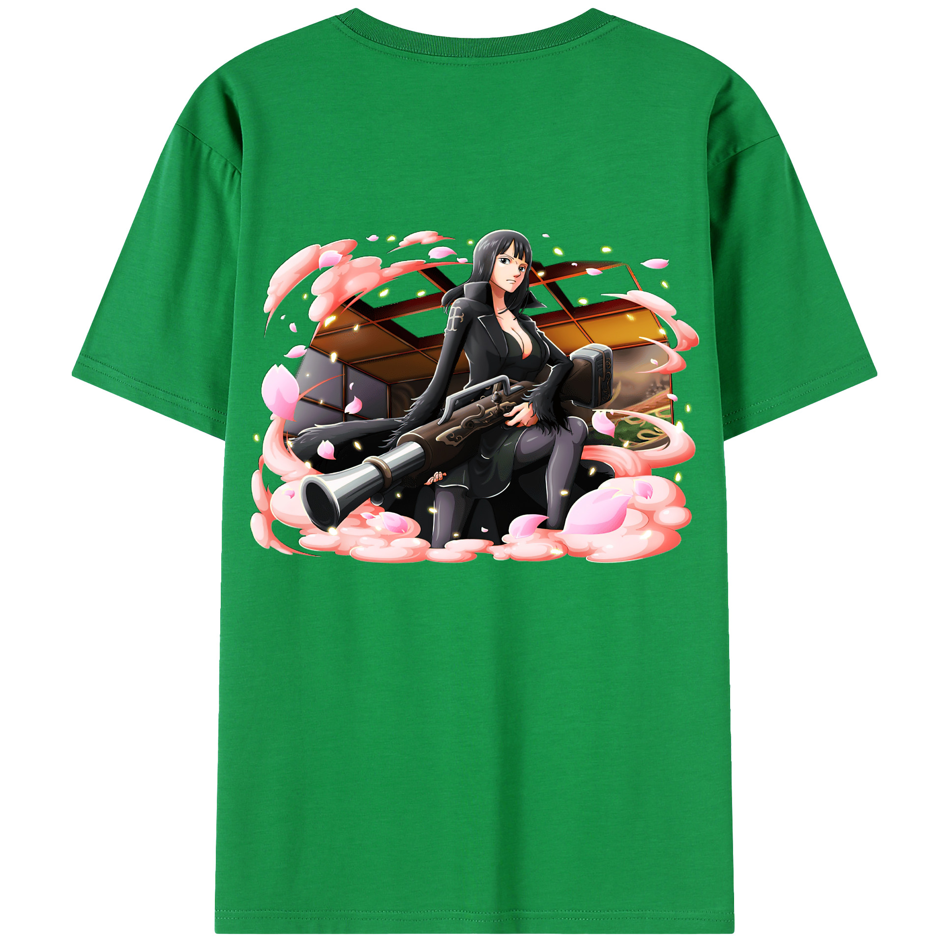 ワンピース ニコ・ロビン ONE PIECE Nico Robin レディース半袖Tシャツ(バックプリント)