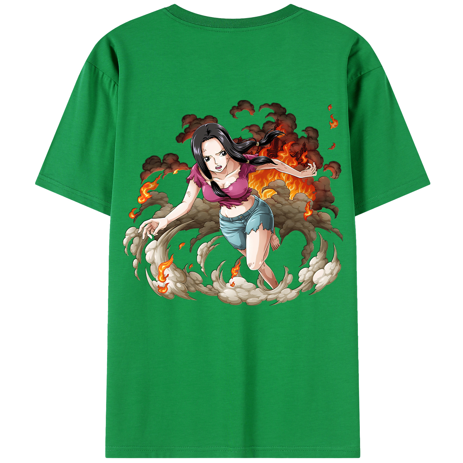 ワンピース ニコ・ロビン ONE PIECE Nico Robin レディース半袖Tシャツ(バックプリント)