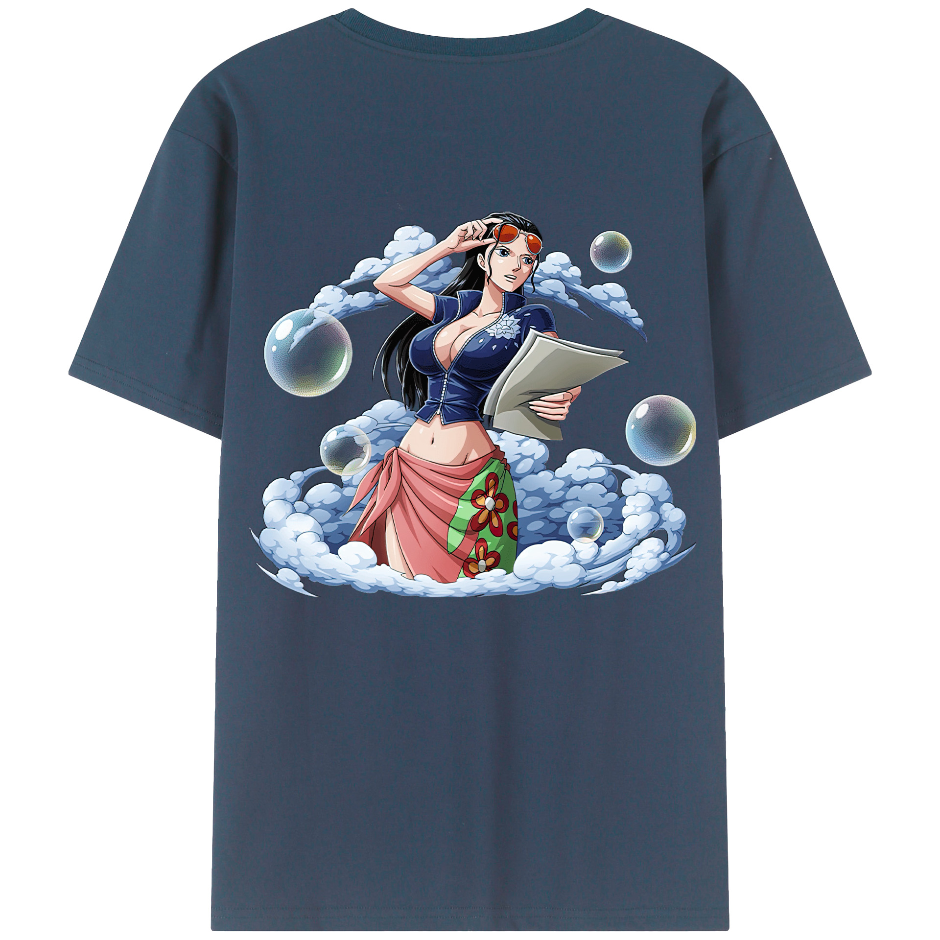 ワンピース ニコ・ロビン ONE PIECE Nico Robin レディース半袖Tシャツ(バックプリント)