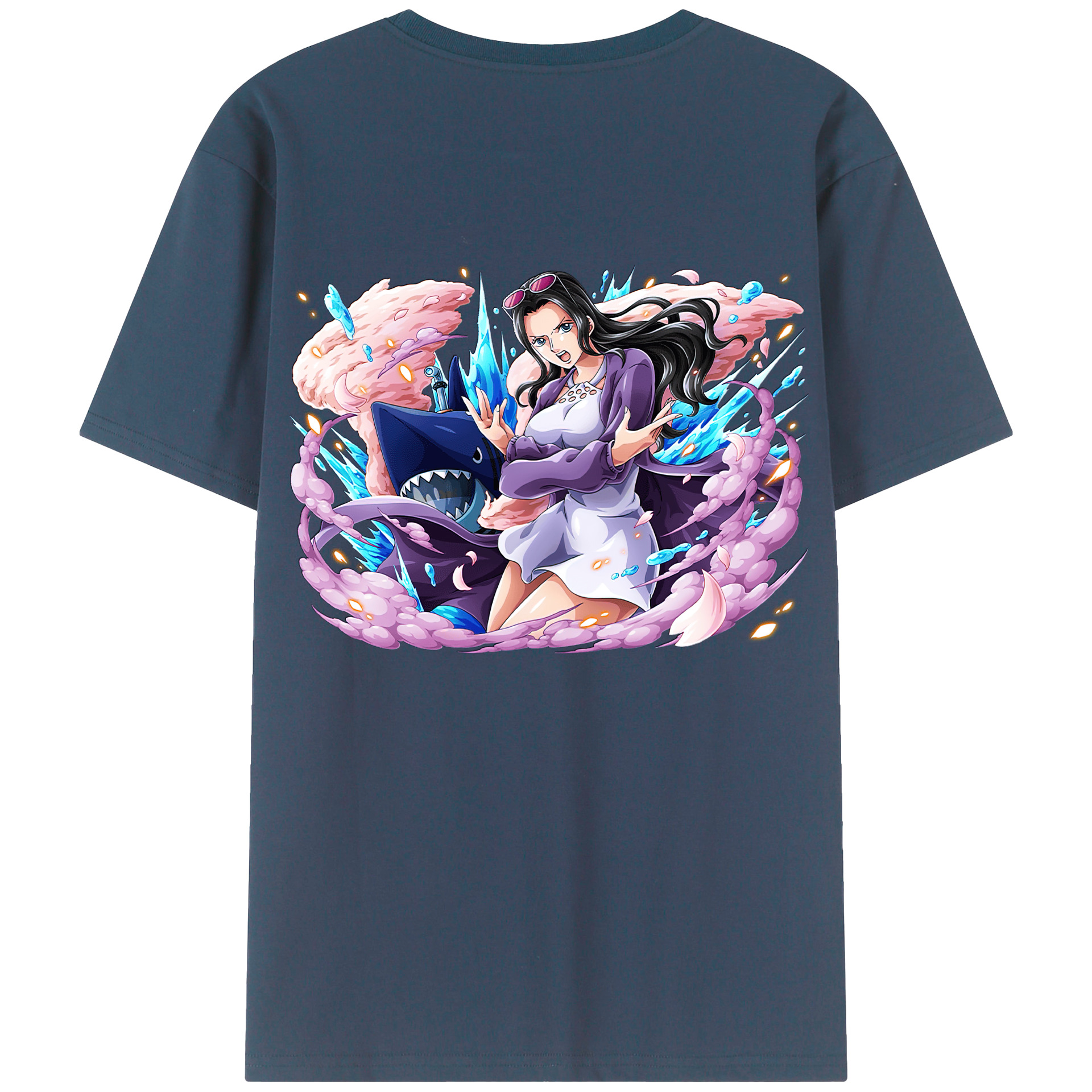 ワンピース ニコ・ロビン ONE PIECE Nico Robin レディース半袖Tシャツ(バックプリント)