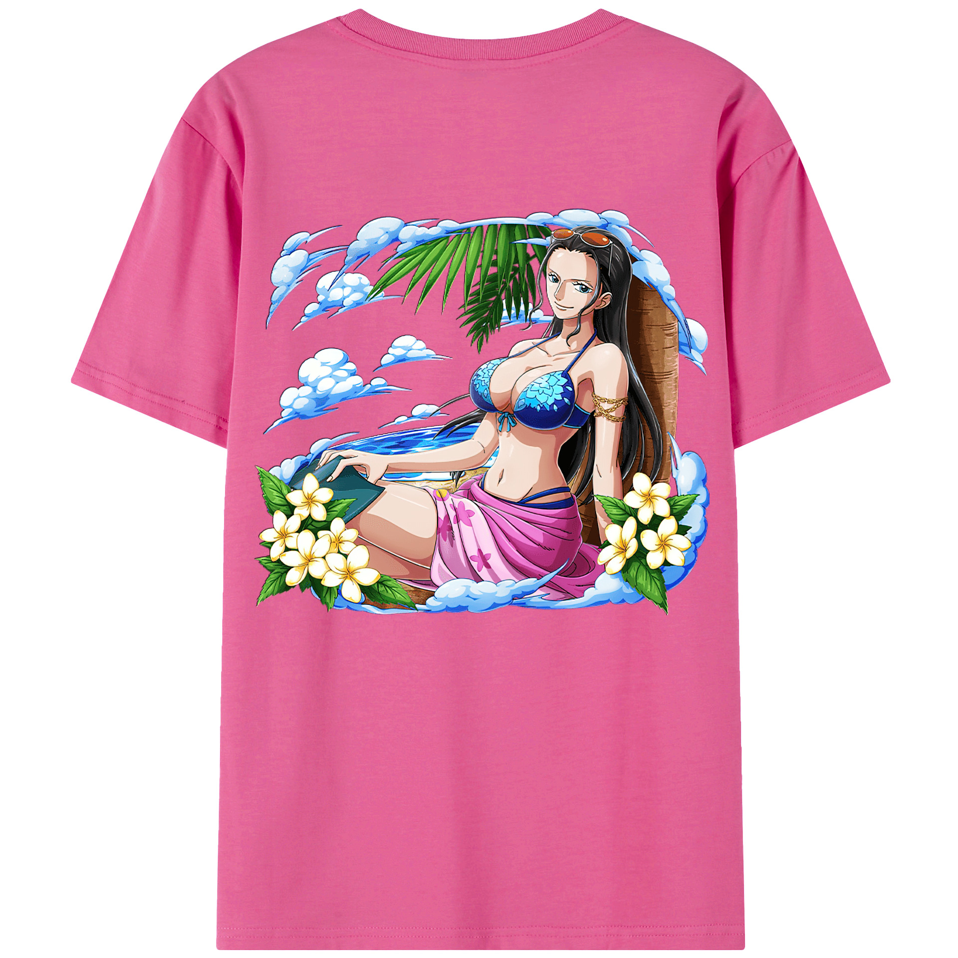 ワンピース ニコ・ロビン ONE PIECE Nico Robin レディース半袖Tシャツ(バックプリント)