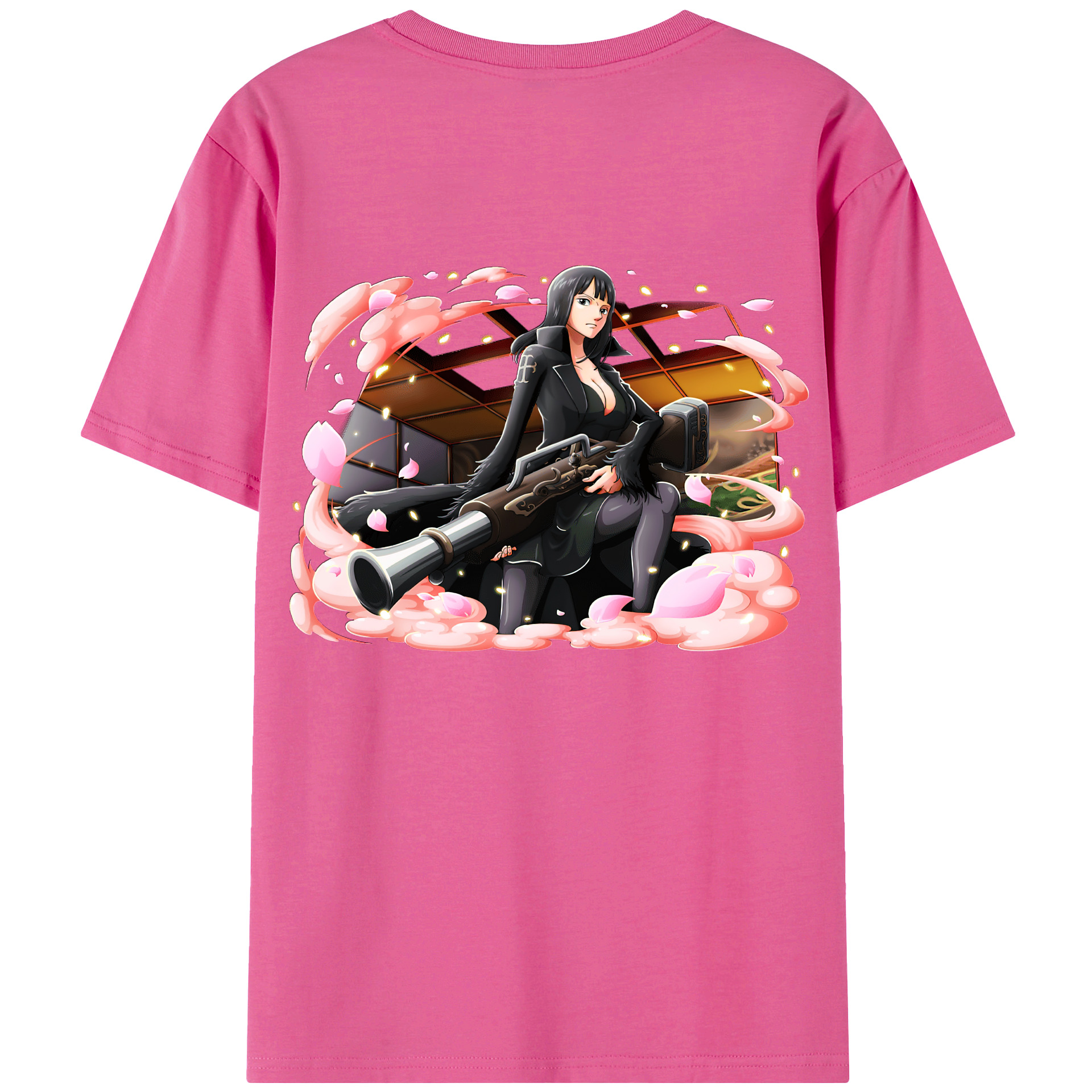 ワンピース ニコ・ロビン ONE PIECE Nico Robin レディース半袖Tシャツ(バックプリント)