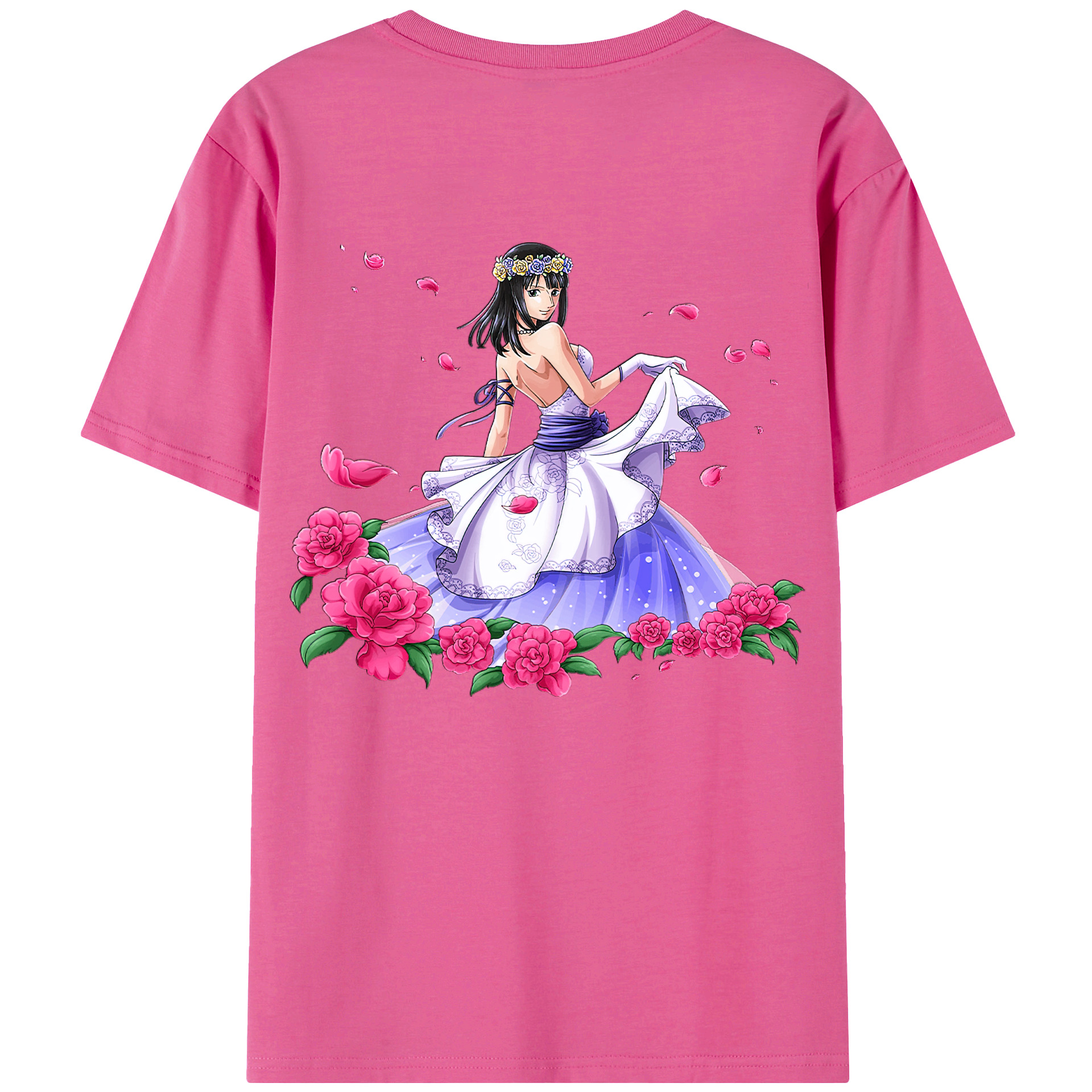 ワンピース ニコ・ロビン ONE PIECE Nico Robin レディース半袖Tシャツ(バックプリント)