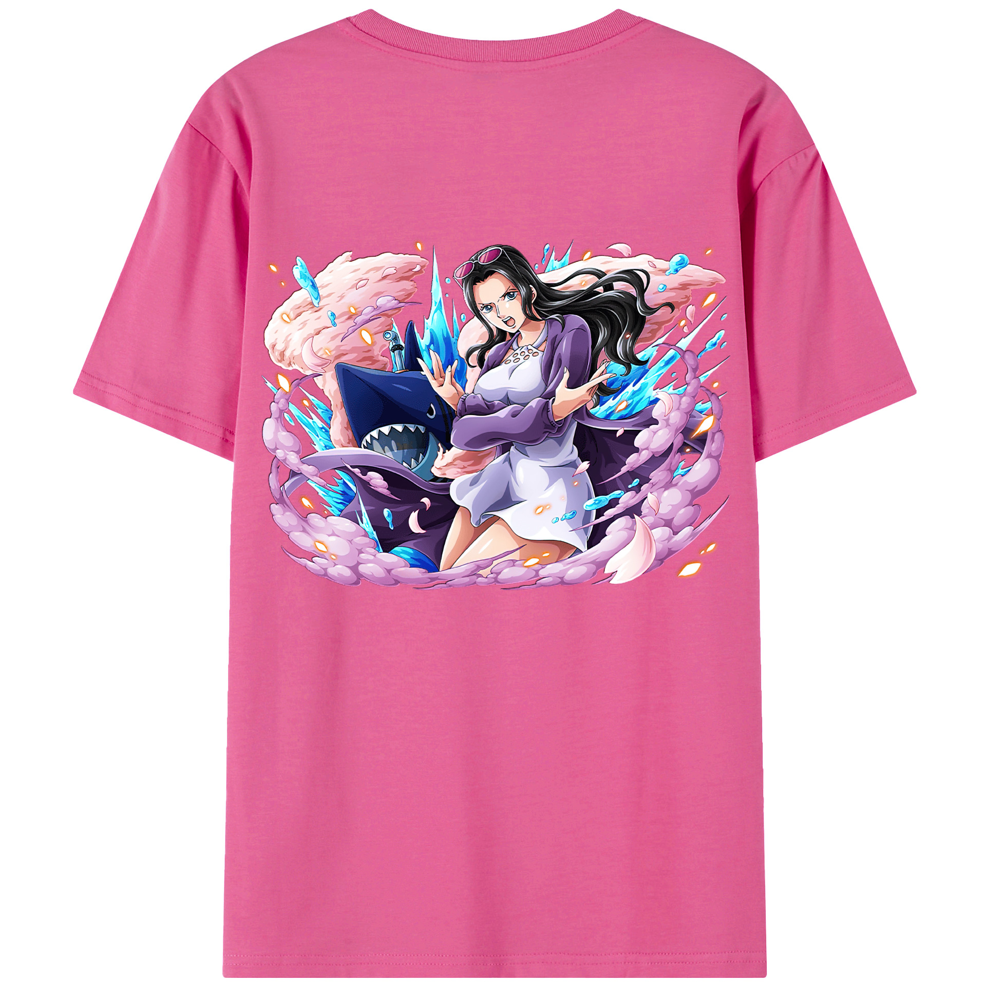 ワンピース ニコ・ロビン ONE PIECE Nico Robin レディース半袖Tシャツ(バックプリント)