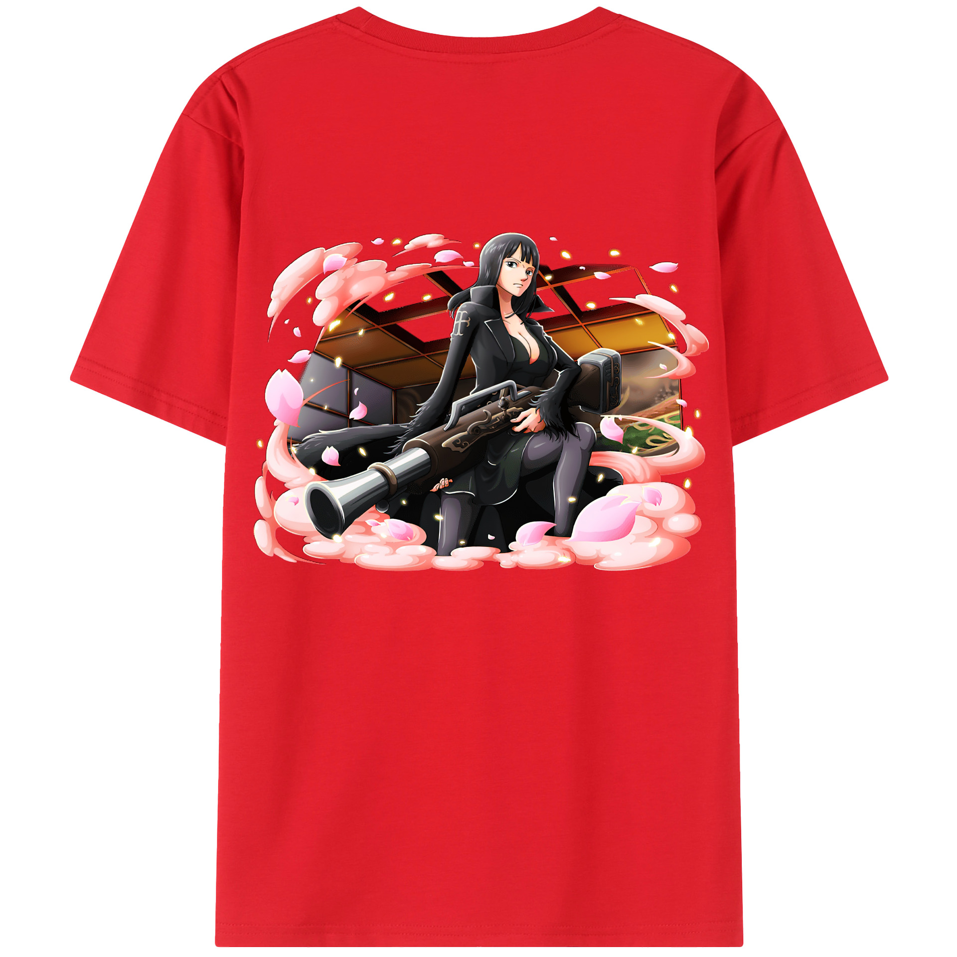 ワンピース ニコ・ロビン ONE PIECE Nico Robin レディース半袖Tシャツ(バックプリント)