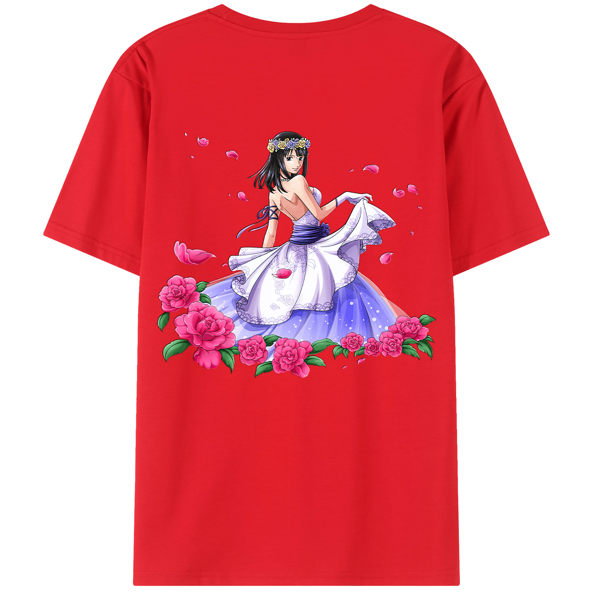 ワンピース ニコ・ロビン ONE PIECE Nico Robin レディース半袖Tシャツ(バックプリント)