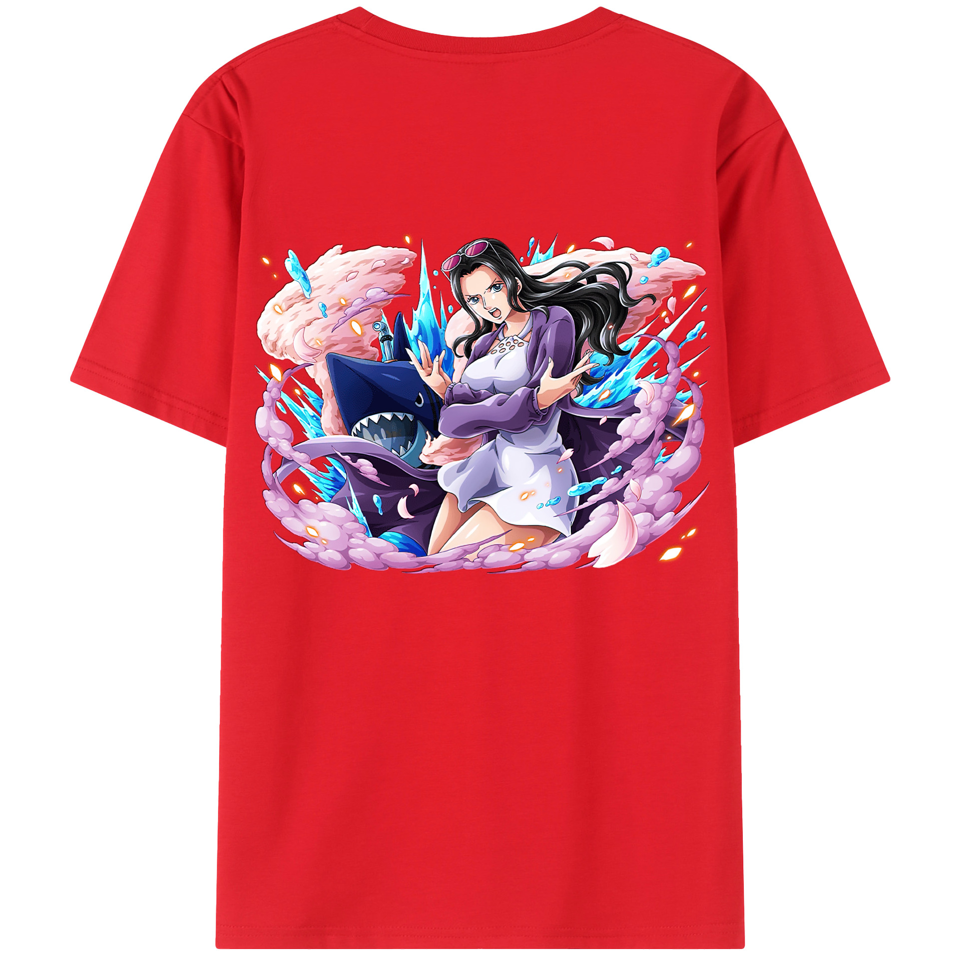 ワンピース ニコ・ロビン ONE PIECE Nico Robin レディース半袖Tシャツ(バックプリント)