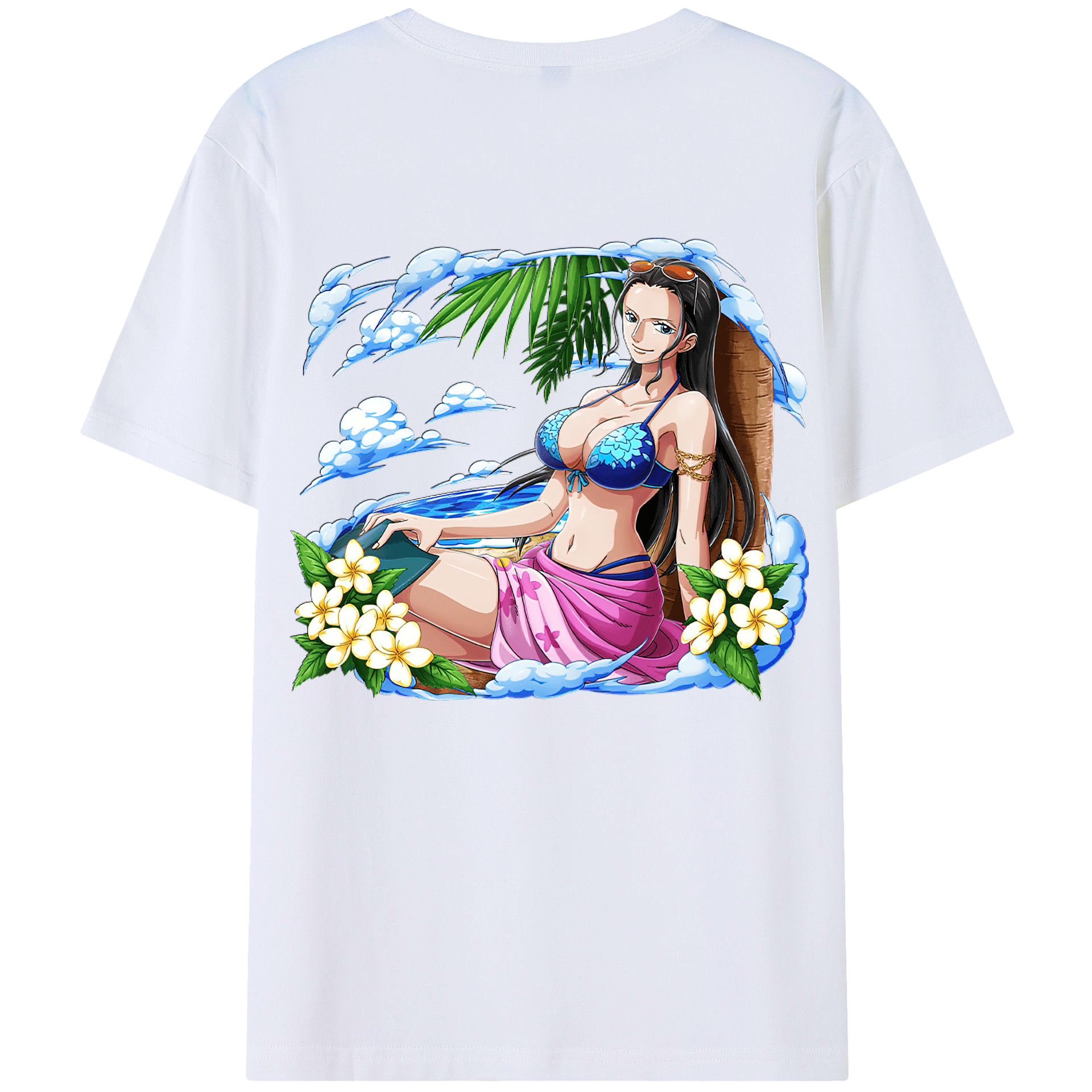（画像用） ワンピース ニコ・ロビン ONE PIECE Nico Robin レディース半袖Tシャツ(バックプリント)