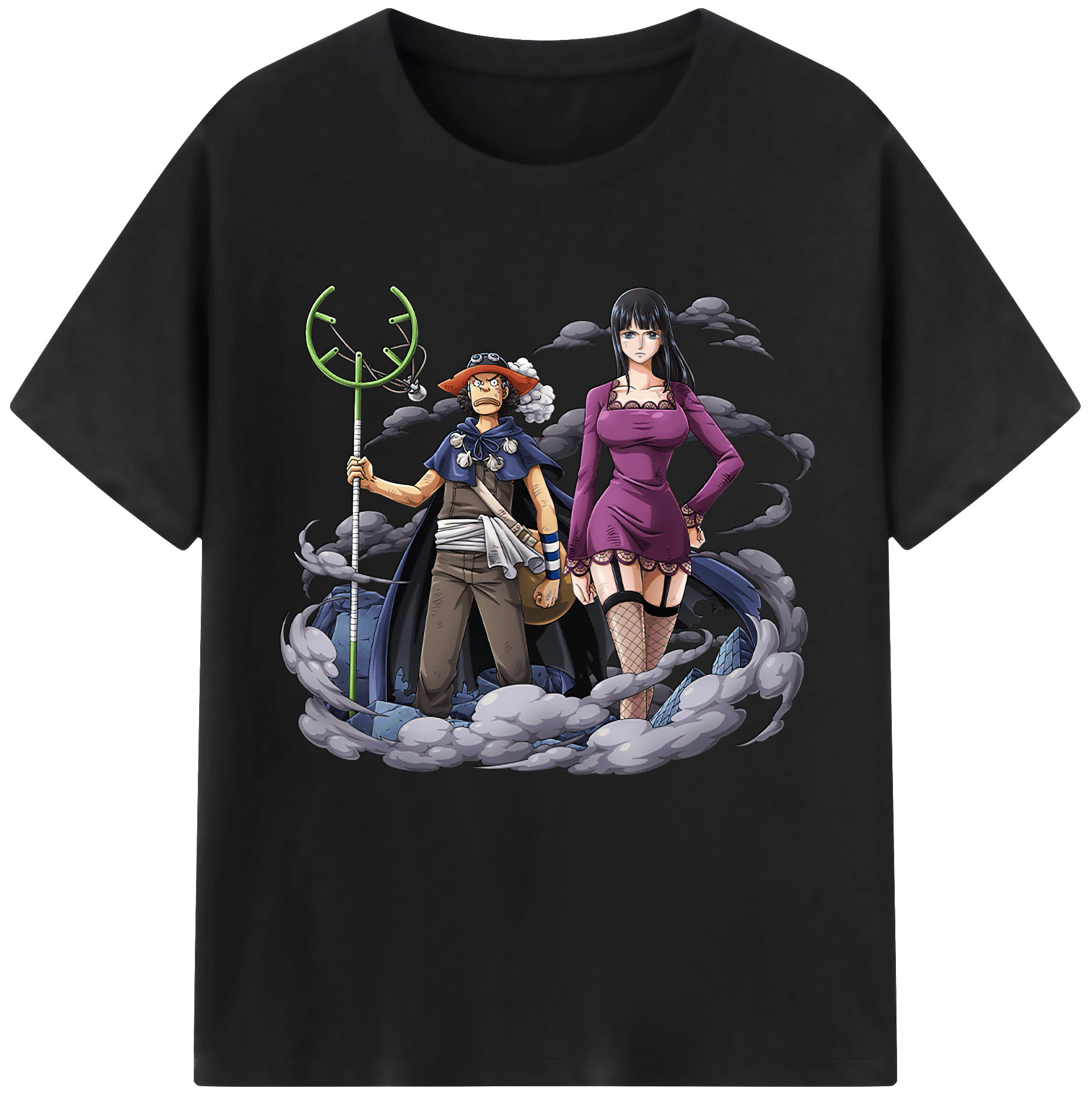 ワンピース ニコ・ロビン ONE PIECE Nico Robin レディースカジュアルプリントTシャツ（綿100％）