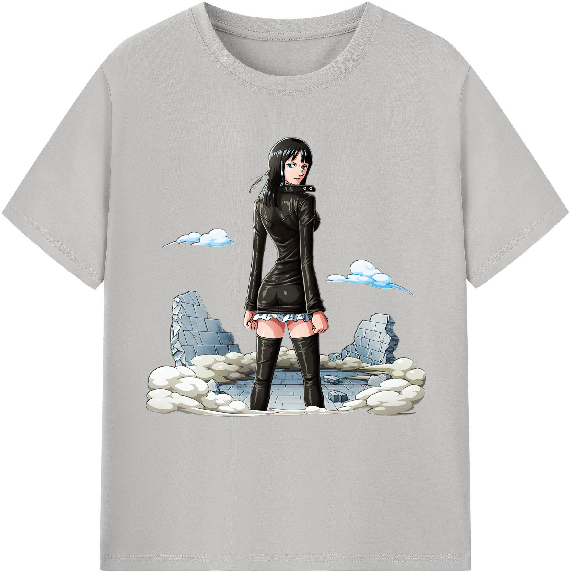 ワンピース ニコ・ロビン ONE PIECE Nico Robin レディースカジュアルプリントTシャツ（綿100％）