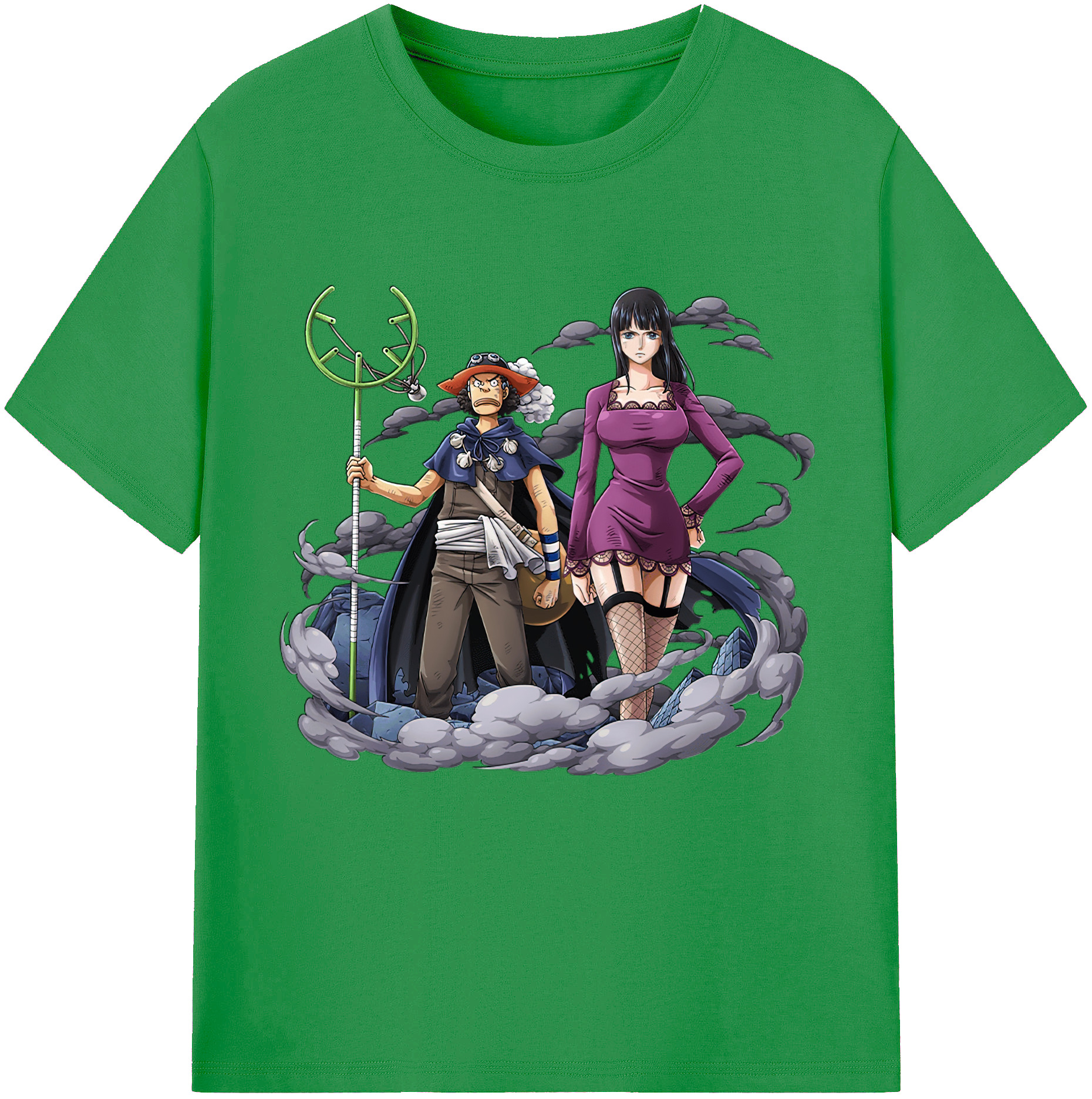 ワンピース ニコ・ロビン ONE PIECE Nico Robin レディースカジュアルプリントTシャツ（綿100％）