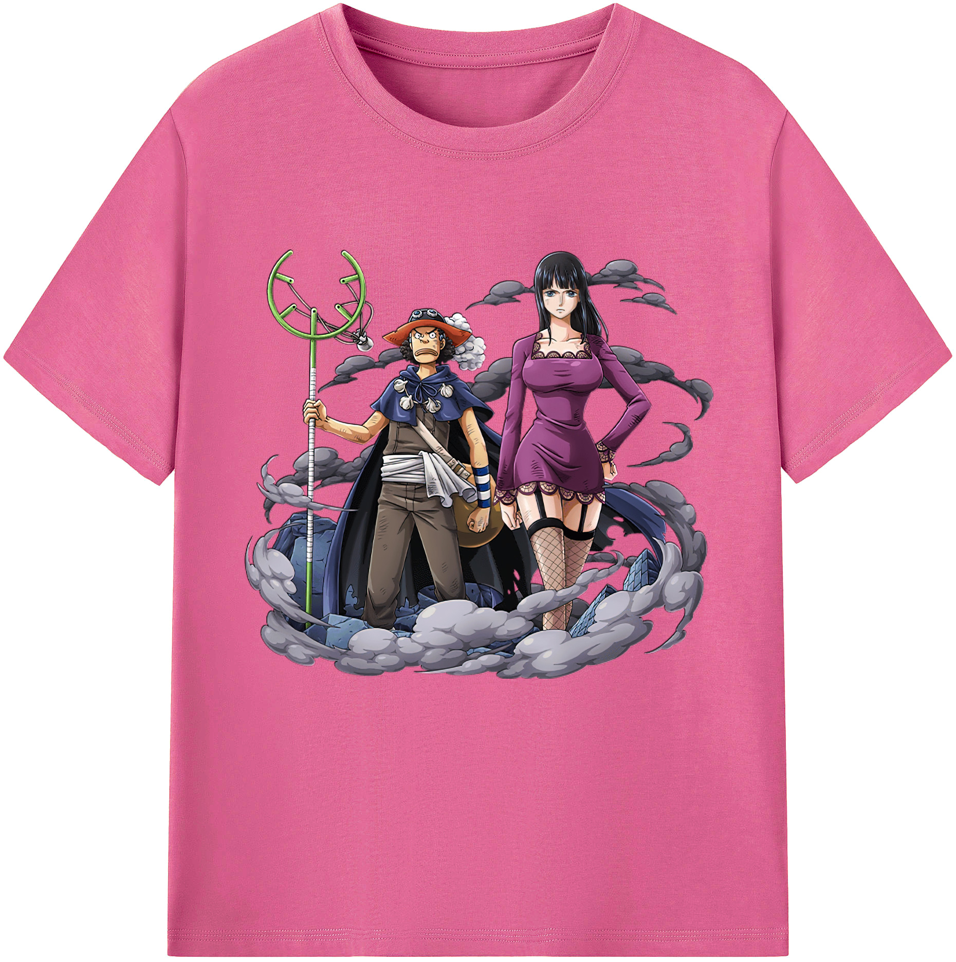 ワンピース ニコ・ロビン ONE PIECE Nico Robin レディースカジュアルプリントTシャツ（綿100％）