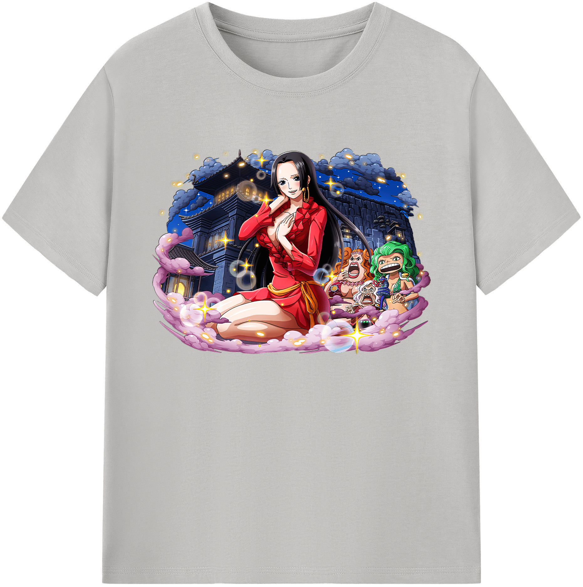 ワンピース ボア・ハンコック ONE PIECE Boa·Hancock 綿100％ メンズ半袖Tシャツ｜肌触りやわらか＆通気性