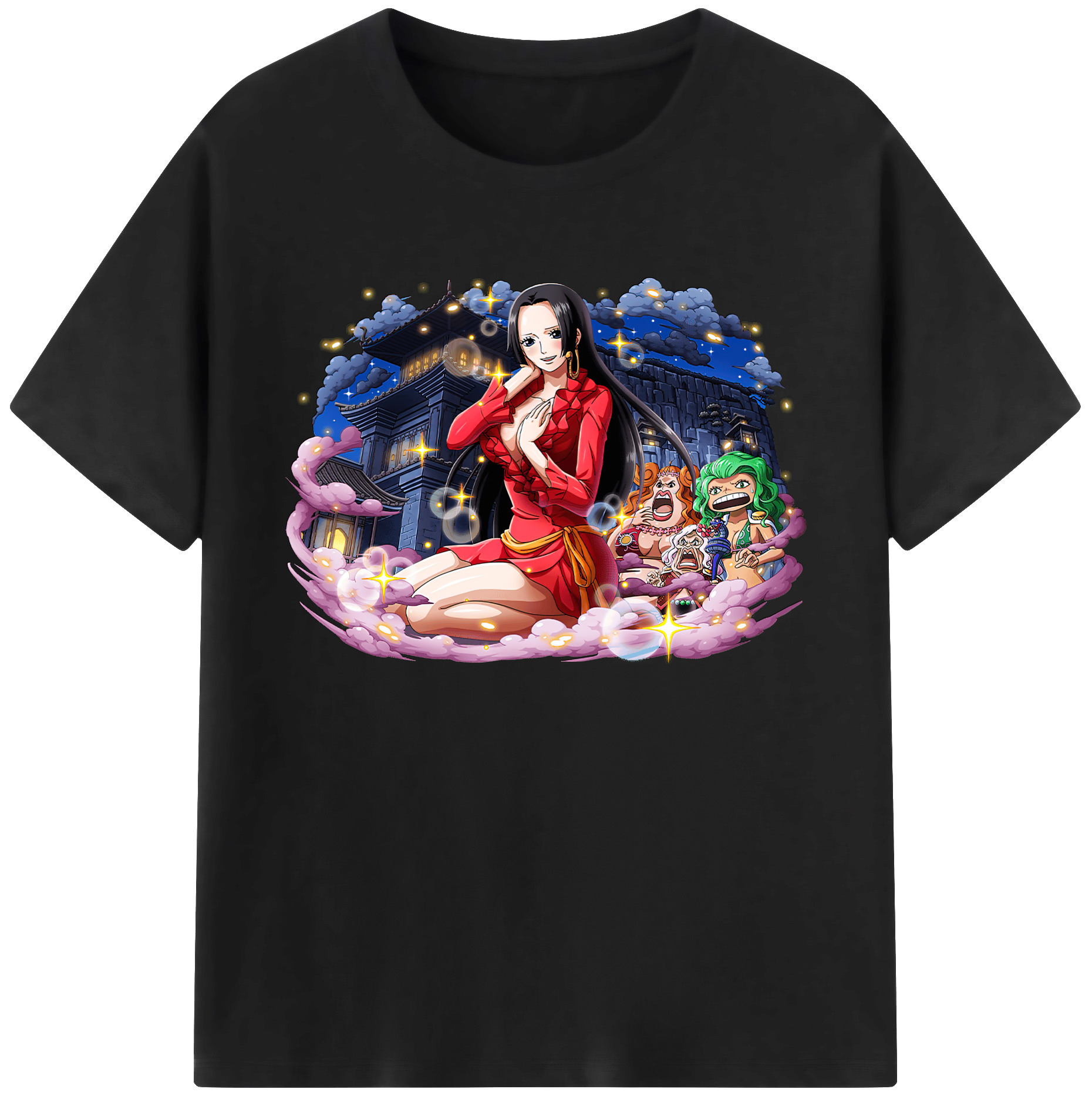 ワンピース ボア・ハンコック ONE PIECE Boa·Hancock 綿100％ メンズ半袖Tシャツ｜肌触りやわらか＆通気性