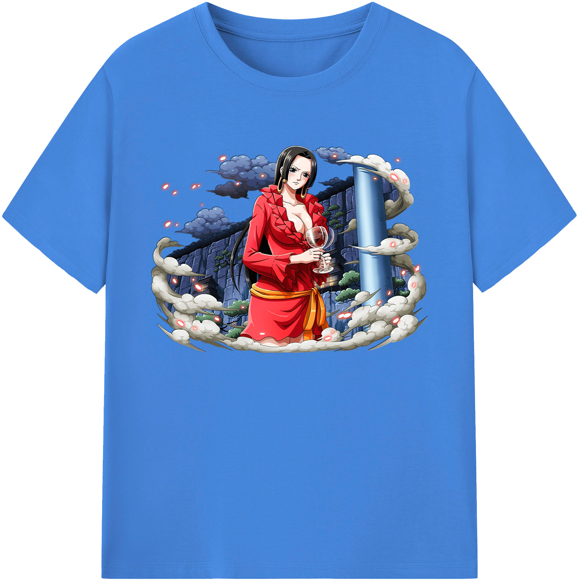 ワンピース ボア・ハンコック ONE PIECE Boa·Hancock 綿100％ メンズ半袖Tシャツ｜肌触りやわらか＆通気性