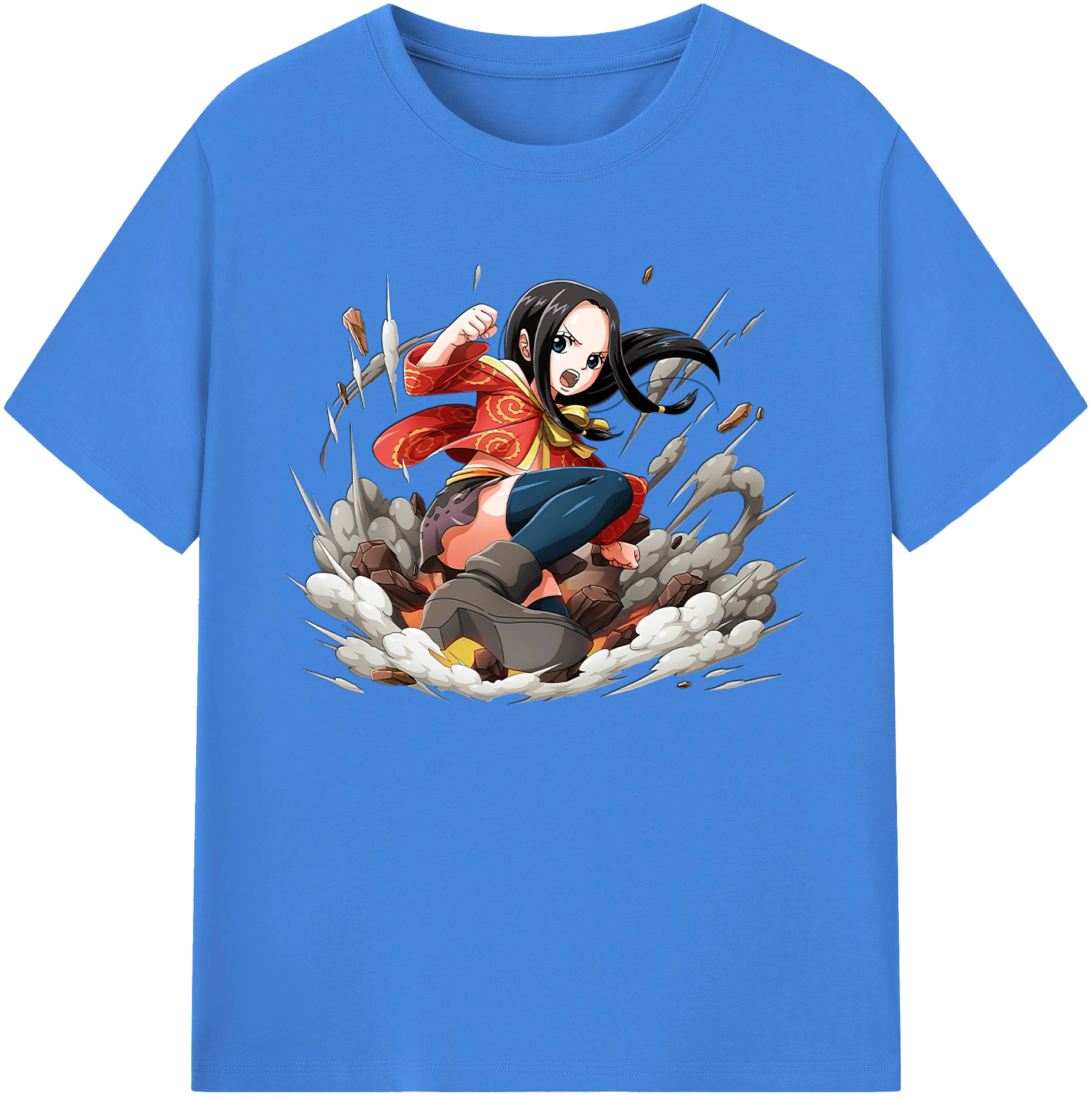 ワンピース ボア・ハンコック ONE PIECE Boa·Hancock 綿100％ メンズ半袖Tシャツ｜肌触りやわらか＆通気性
