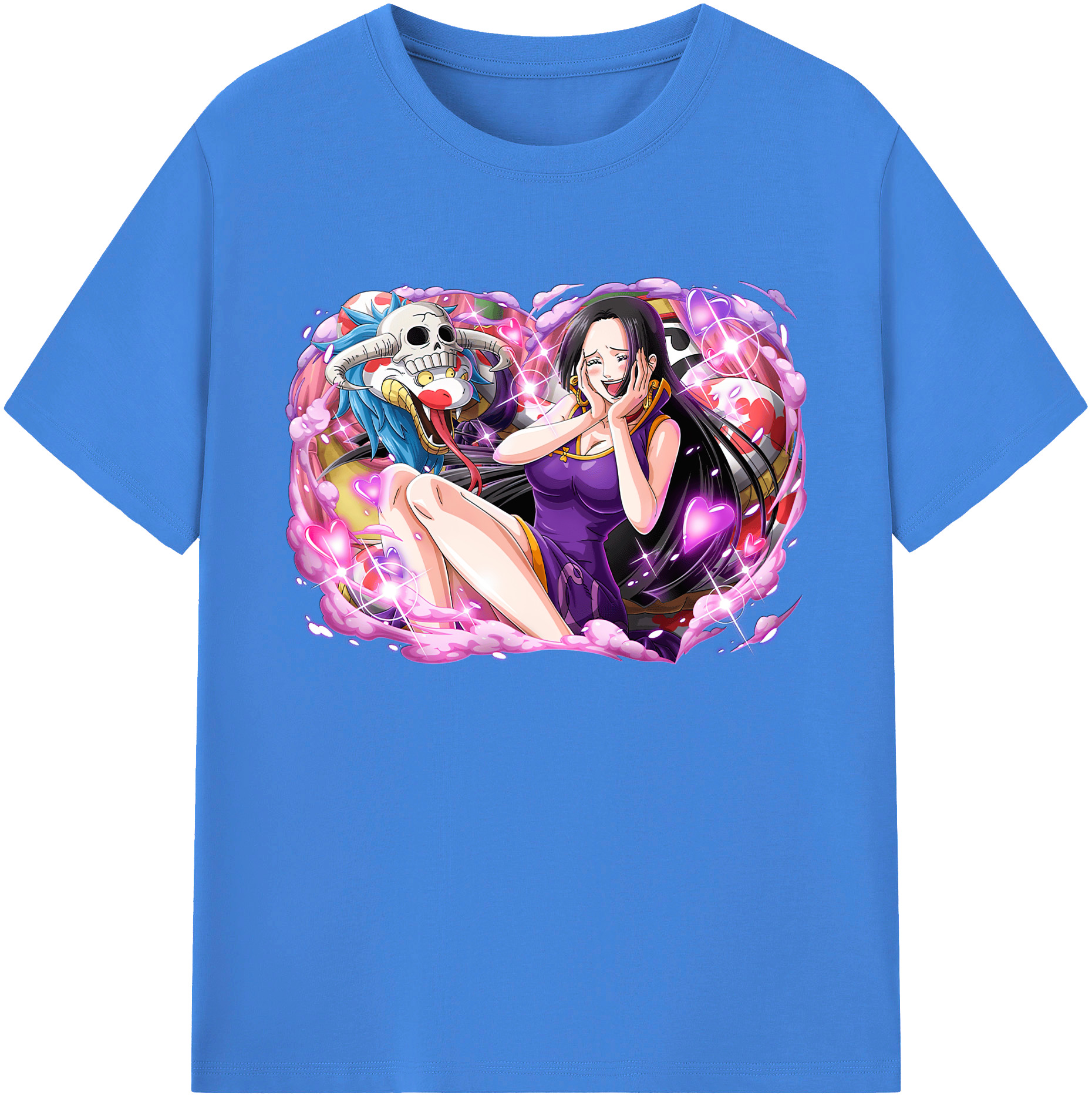 ワンピース ボア・ハンコック ONE PIECE Boa·Hancock 綿100％ メンズ半袖Tシャツ｜肌触りやわらか＆通気性