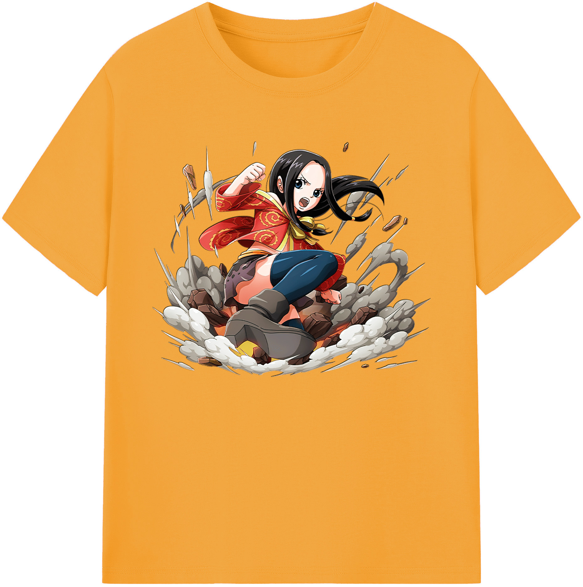 ワンピース ボア・ハンコック ONE PIECE Boa·Hancock 綿100％ メンズ半袖Tシャツ｜肌触りやわらか＆通気性