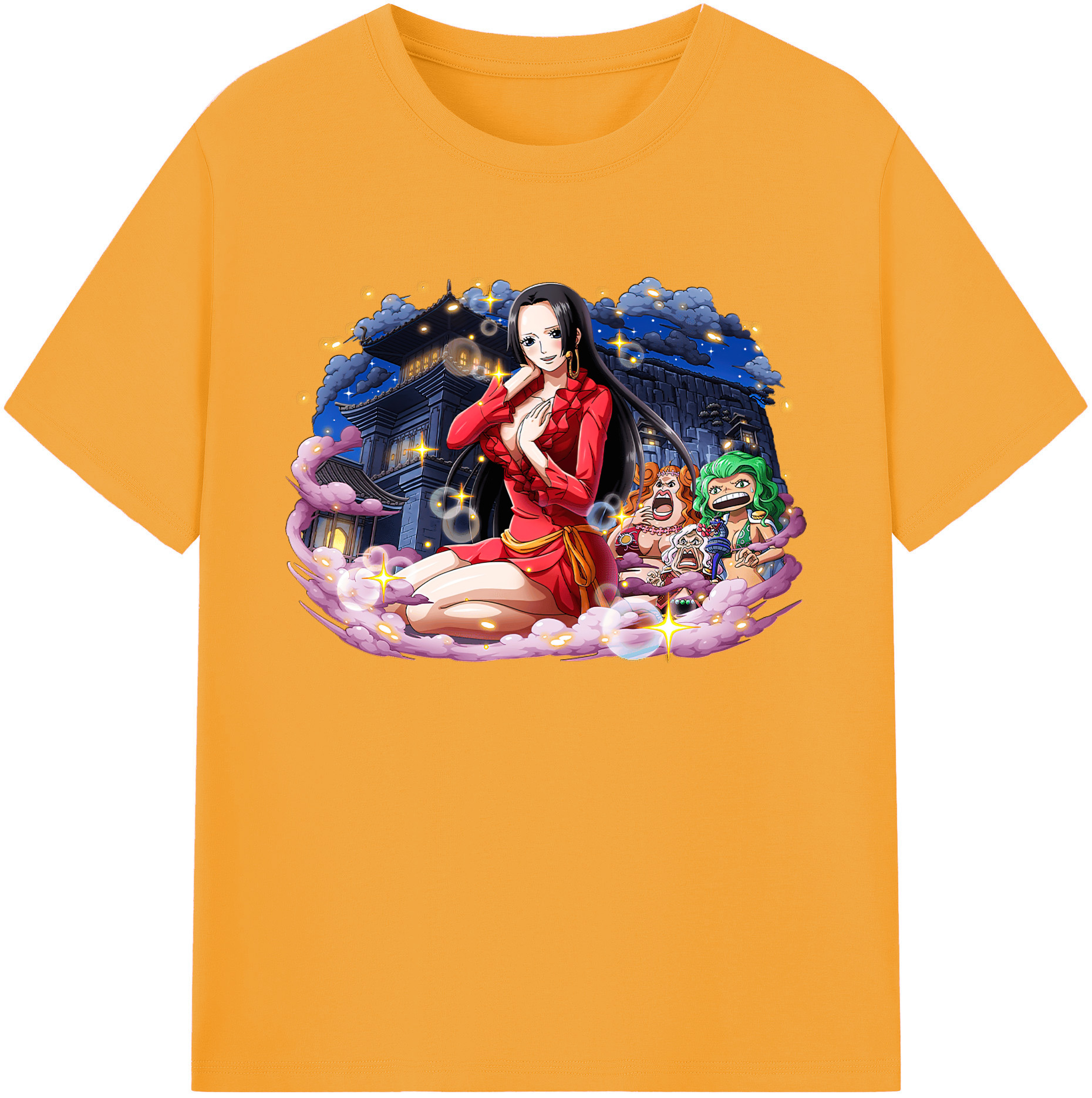 ワンピース ボア・ハンコック ONE PIECE Boa·Hancock 綿100％ メンズ半袖Tシャツ｜肌触りやわらか＆通気性