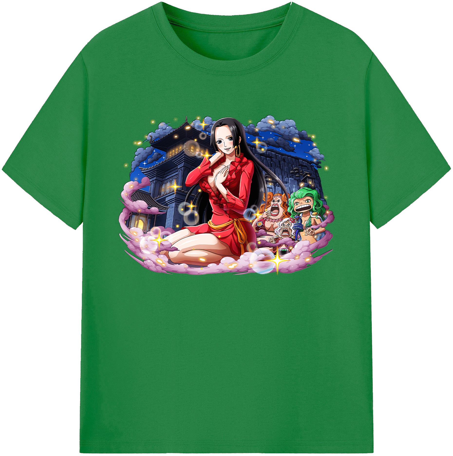 ワンピース ボア・ハンコック ONE PIECE Boa·Hancock 綿100％ メンズ半袖Tシャツ｜肌触りやわらか＆通気性