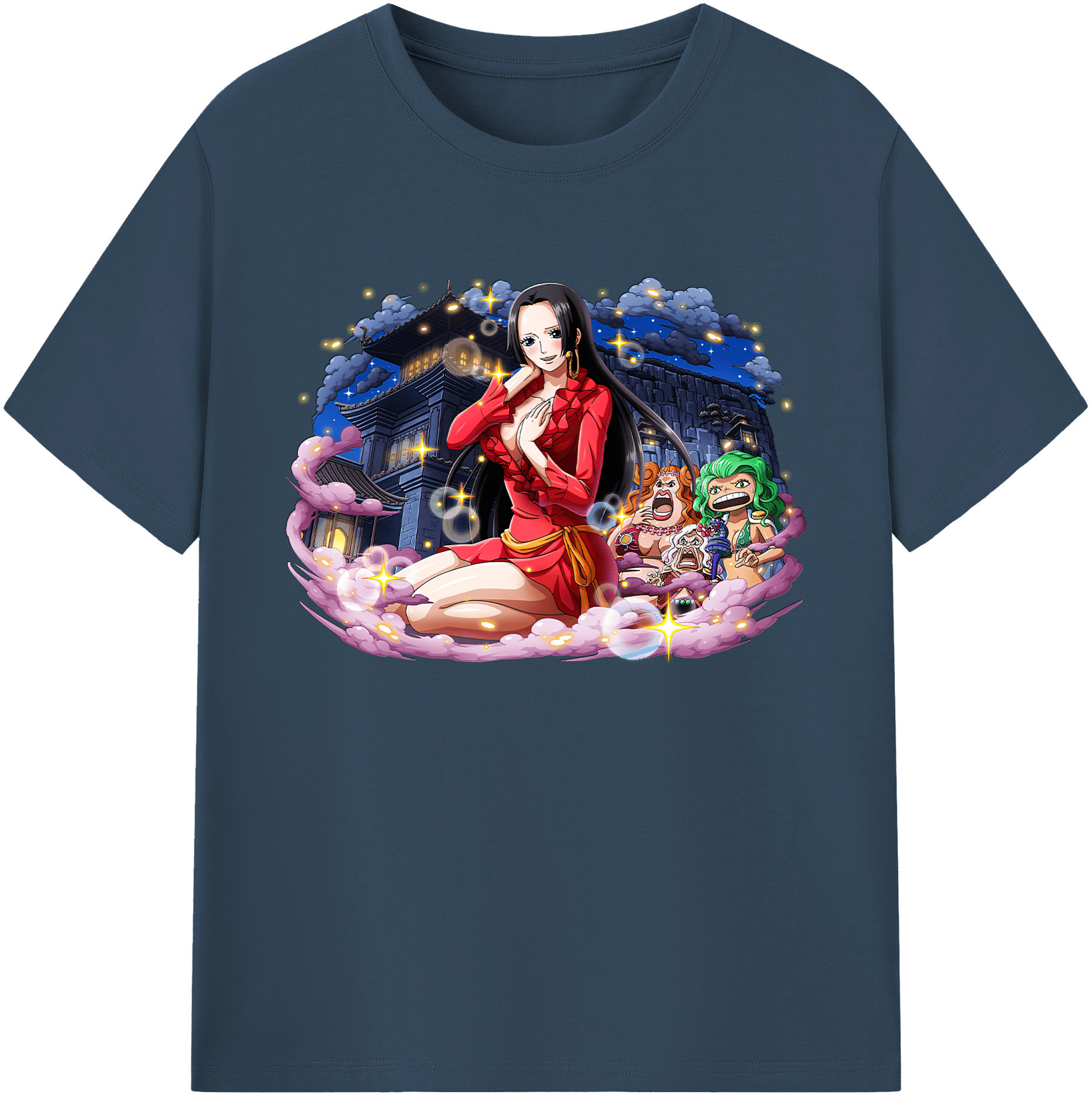 ワンピース ボア・ハンコック ONE PIECE Boa·Hancock 綿100％ メンズ半袖Tシャツ｜肌触りやわらか＆通気性