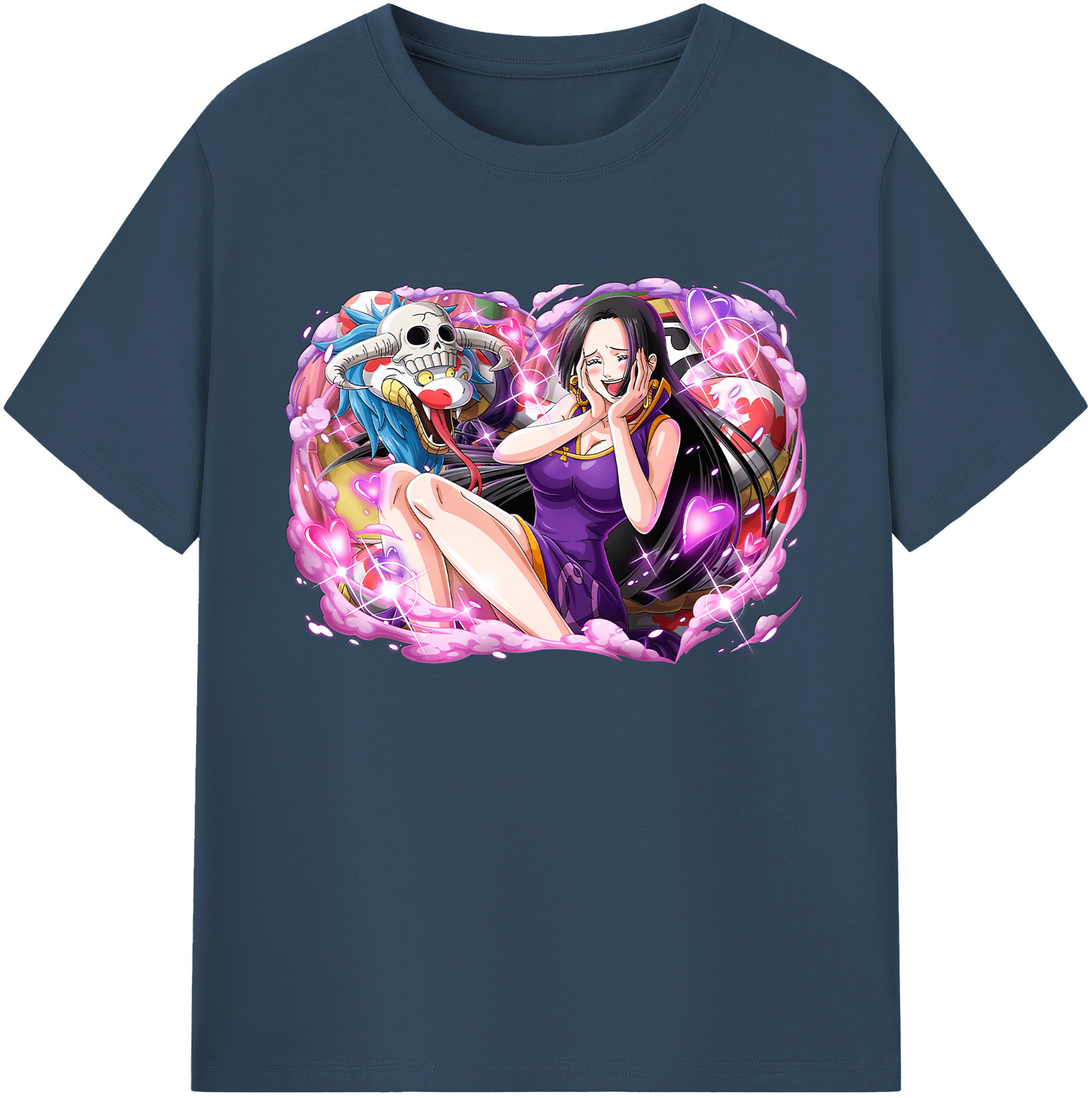 ワンピース ボア・ハンコック ONE PIECE Boa·Hancock 綿100％ メンズ半袖Tシャツ｜肌触りやわらか＆通気性
