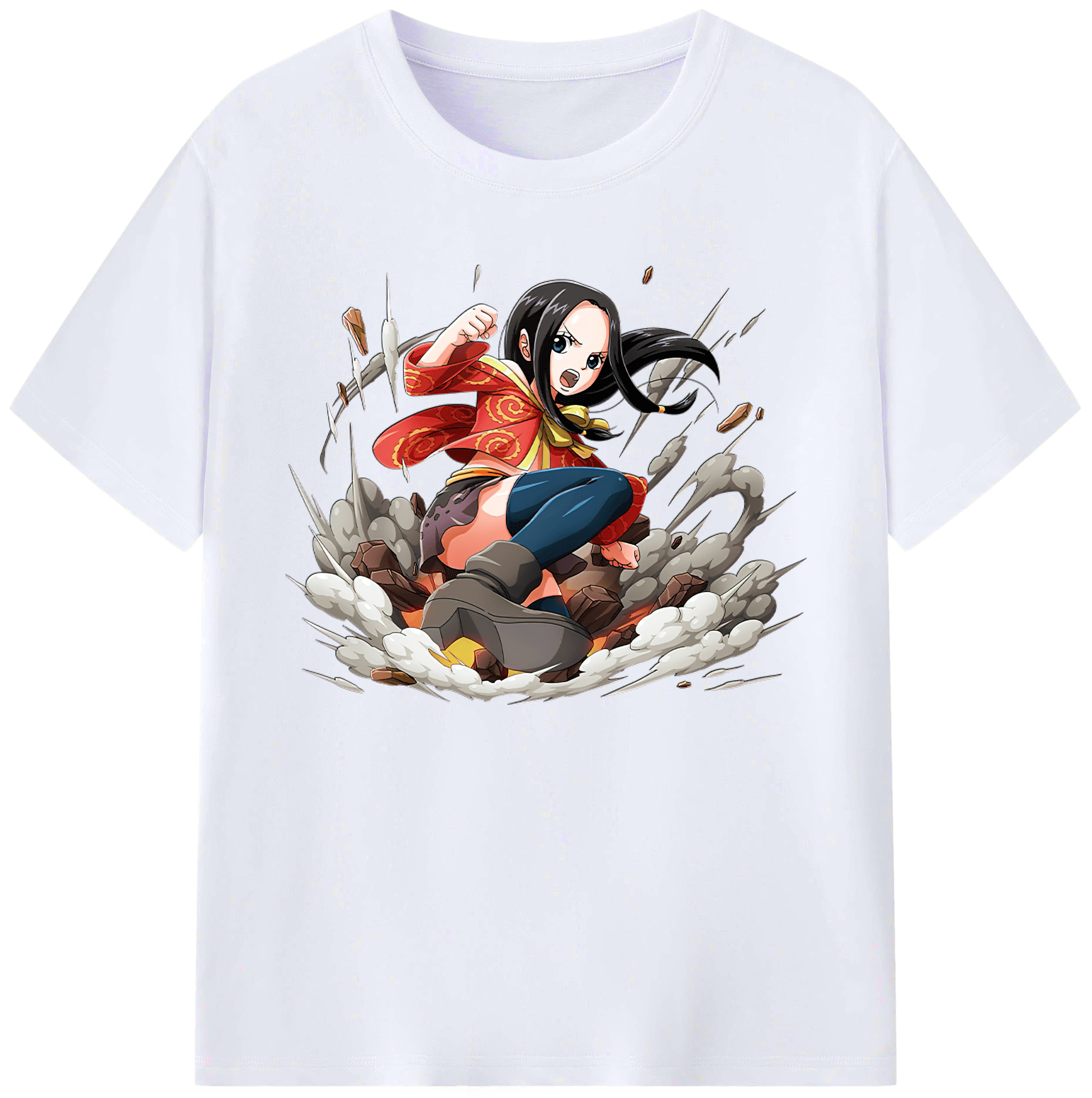 ワンピース ボア・ハンコック ONE PIECE Boa·Hancock 綿100％ メンズ半袖Tシャツ｜肌触りやわらか＆通気性