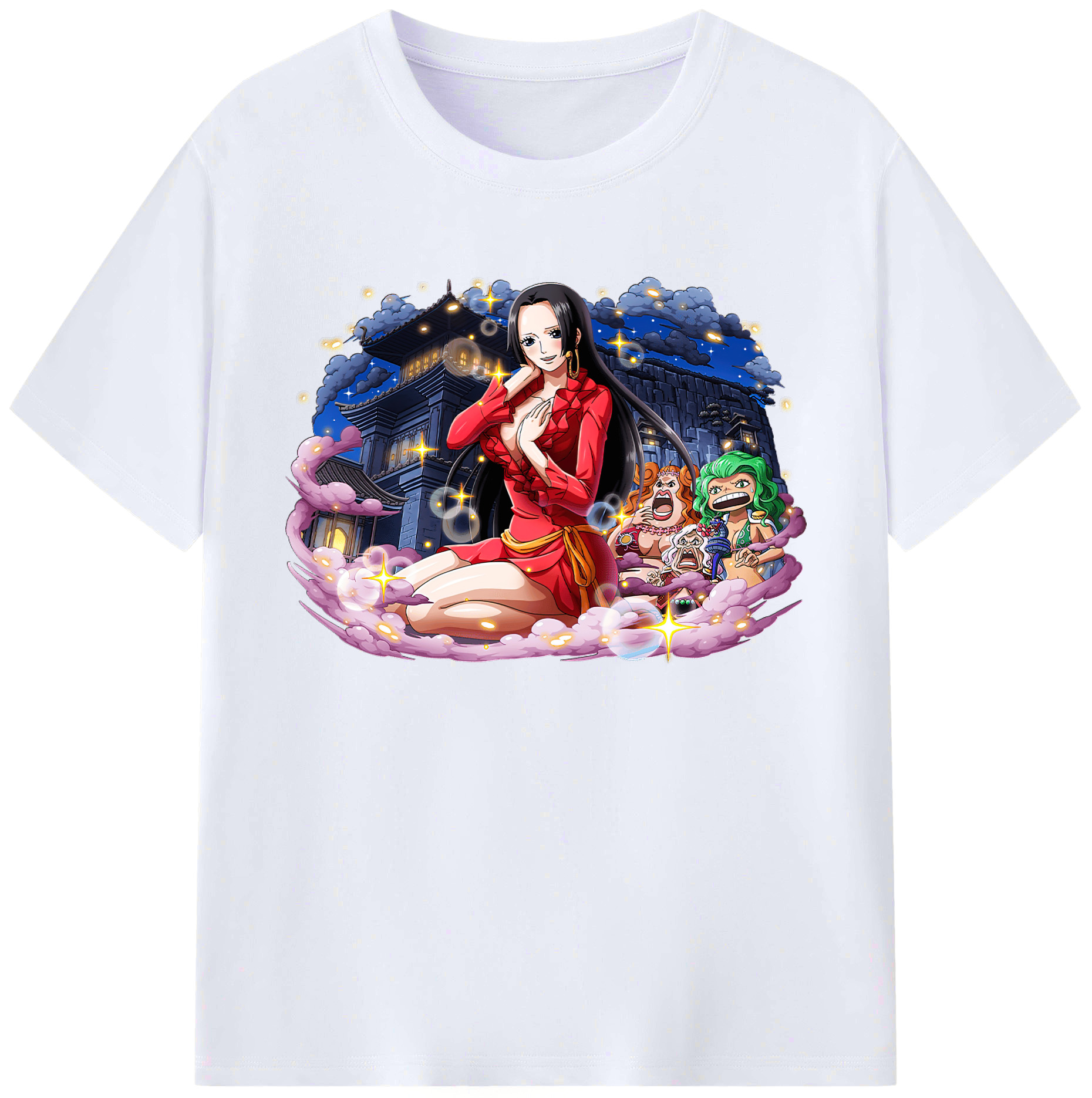 ワンピース ボア・ハンコック ONE PIECE Boa·Hancock 綿100％ メンズ半袖Tシャツ｜肌触りやわらか＆通気性