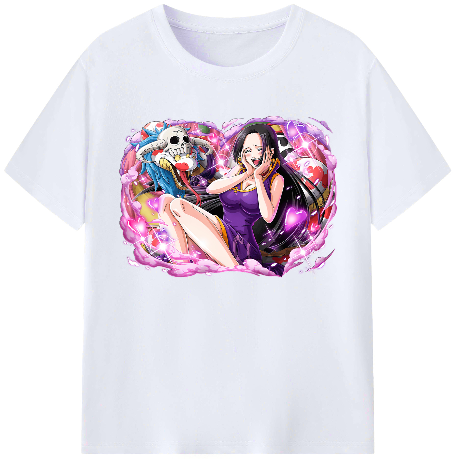 ワンピース ボア・ハンコック ONE PIECE Boa·Hancock 綿100％ メンズ半袖Tシャツ｜肌触りやわらか＆通気性