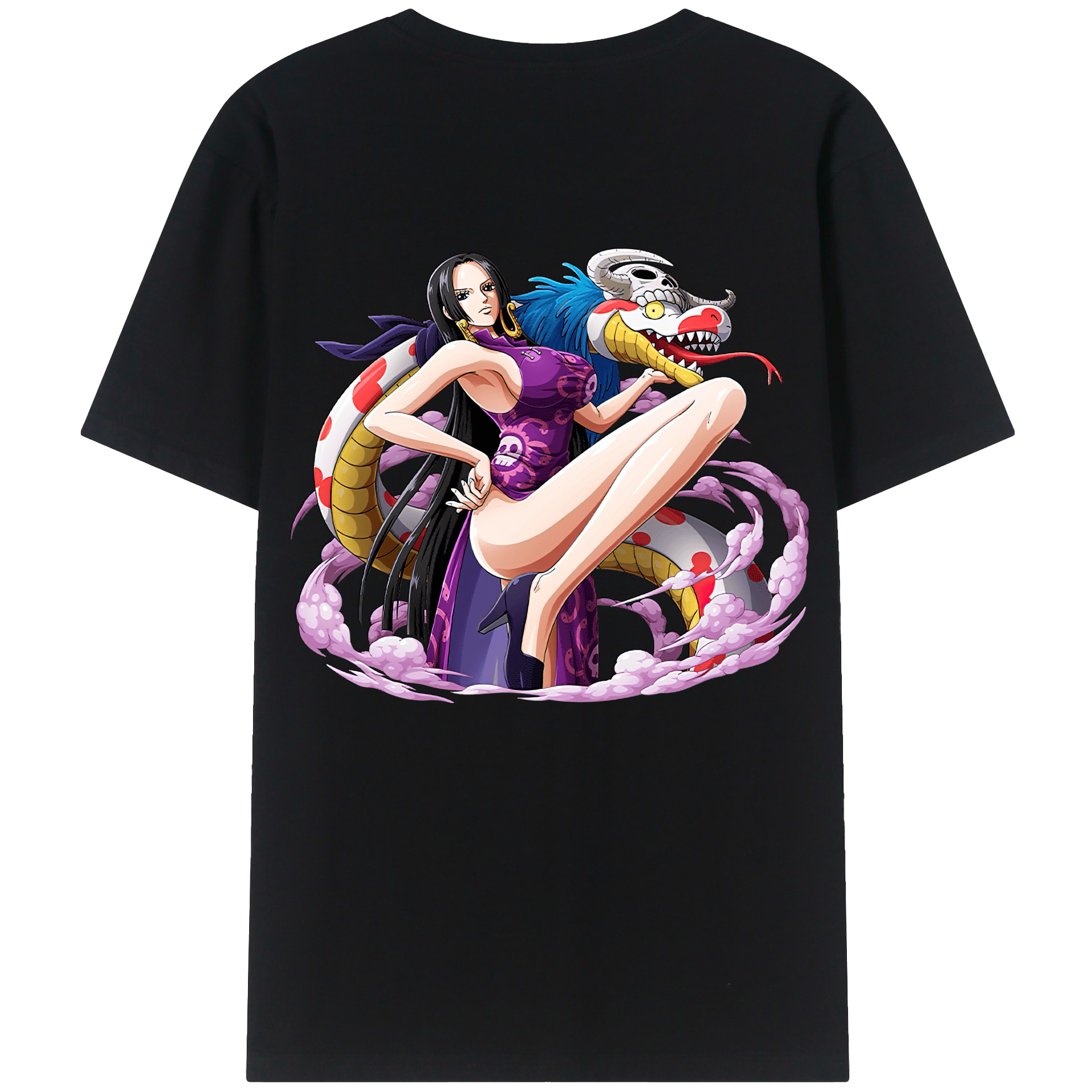 ワンピース ボア・ハンコック ONE PIECE Boa·Hancock レディース半袖Tシャツ(バックプリント)