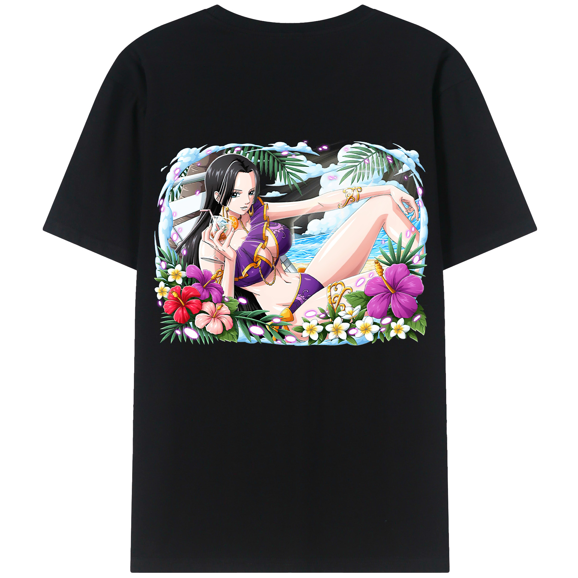 ワンピース ボア・ハンコック ONE PIECE Boa·Hancock レディース半袖Tシャツ(バックプリント)