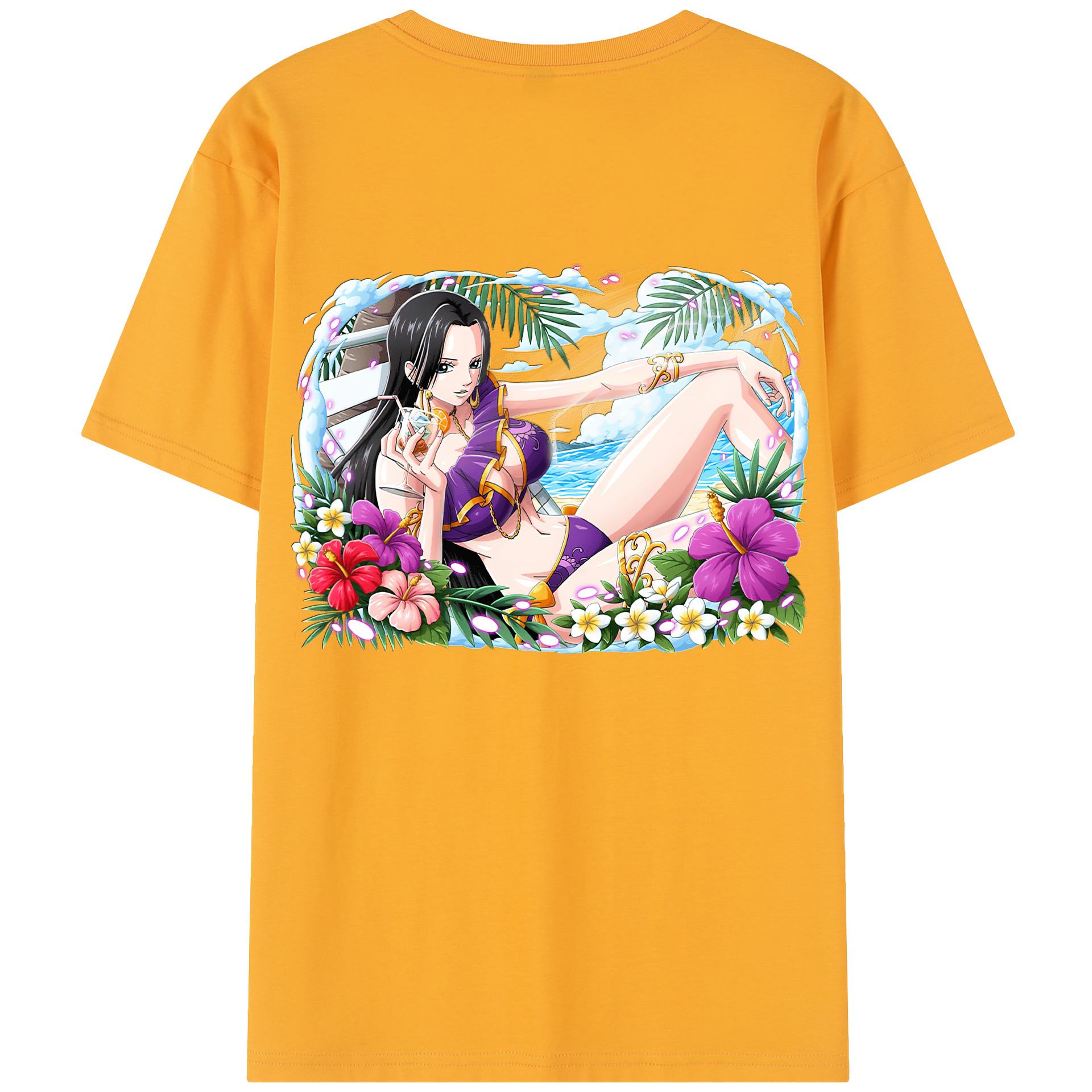 ワンピース ボア・ハンコック ONE PIECE Boa·Hancock レディース半袖Tシャツ(バックプリント)