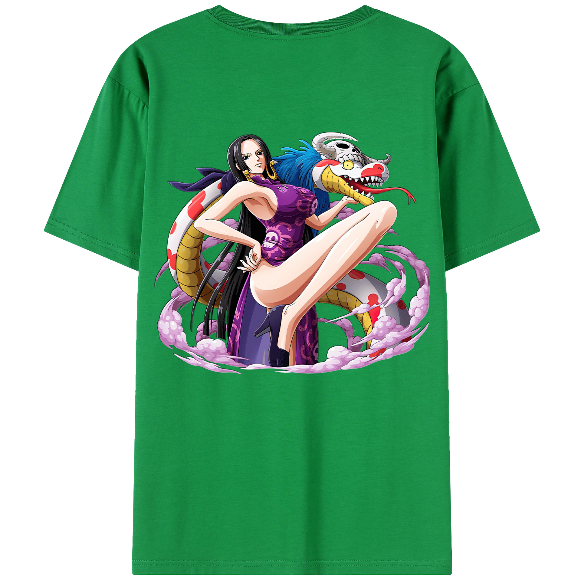 ワンピース ボア・ハンコック ONE PIECE Boa·Hancock レディース半袖Tシャツ(バックプリント)