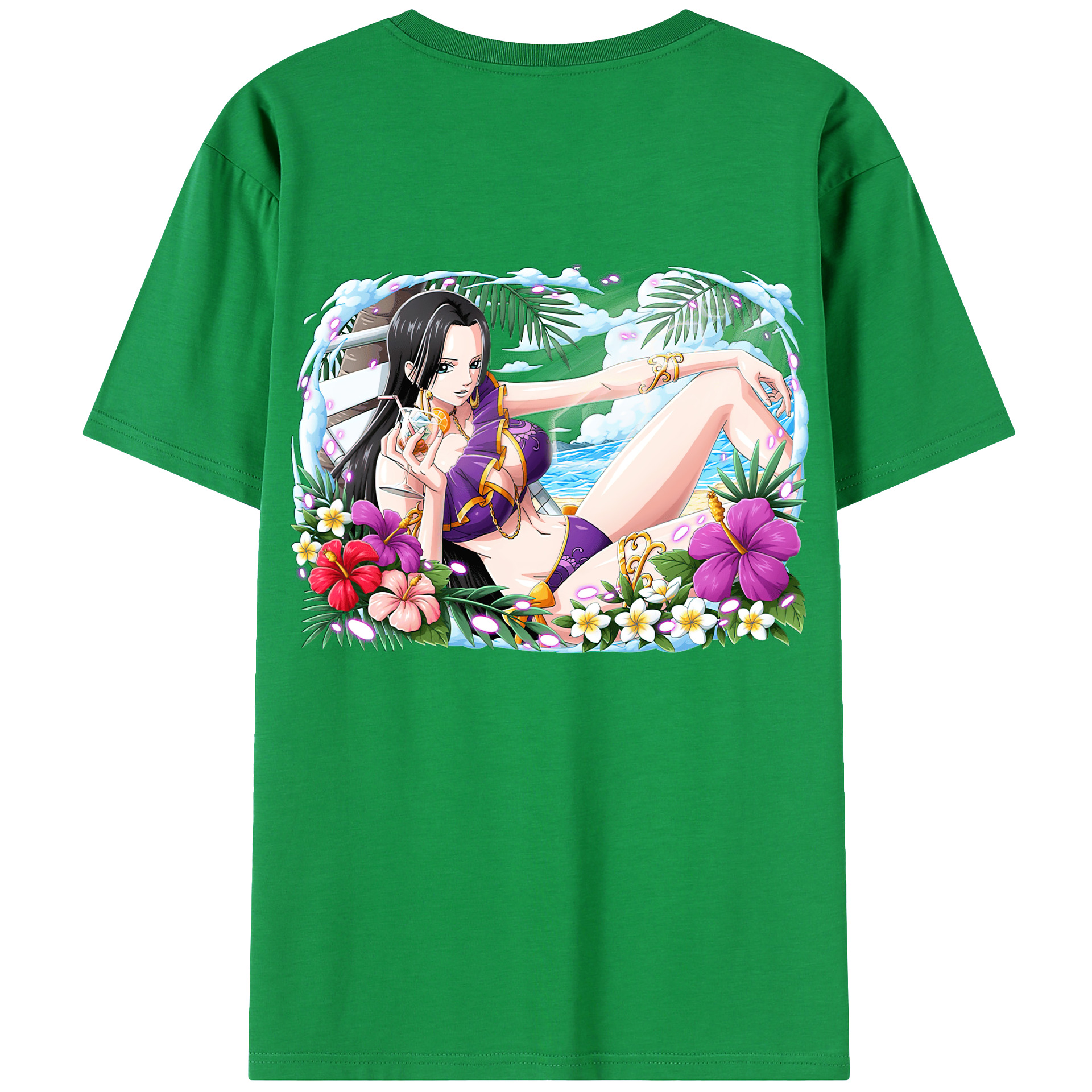 ワンピース ボア・ハンコック ONE PIECE Boa·Hancock レディース半袖Tシャツ(バックプリント)