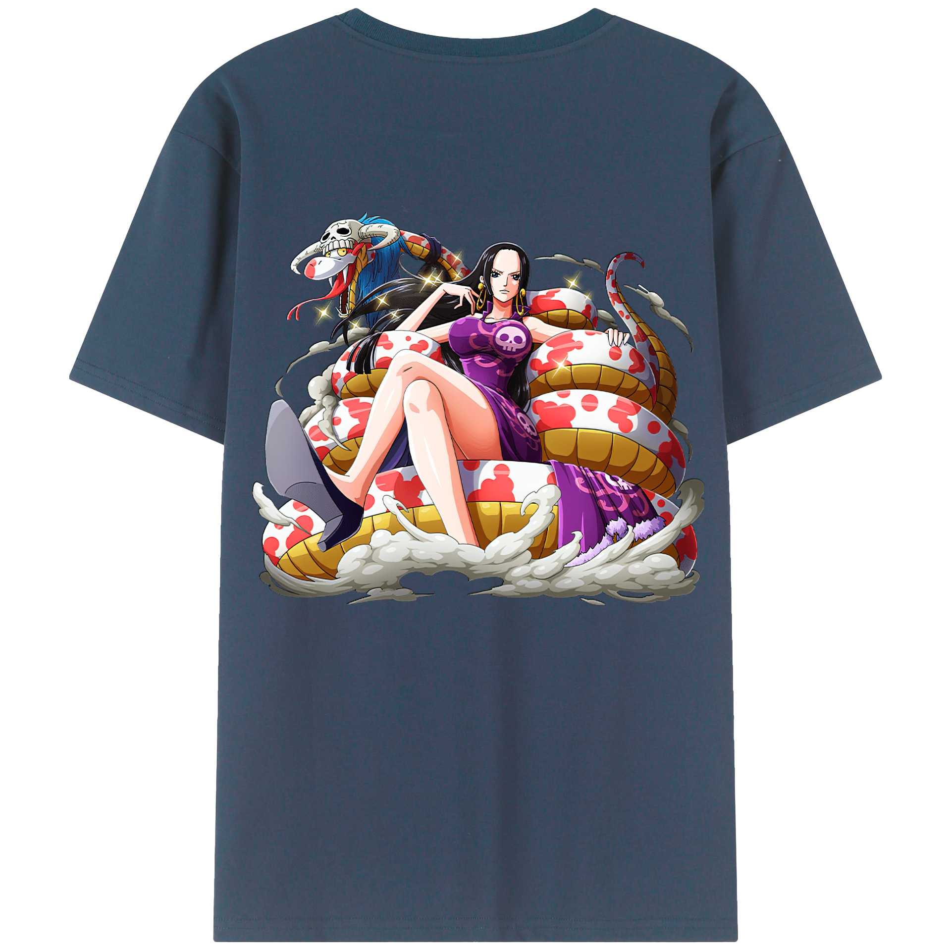 ワンピース ボア・ハンコック ONE PIECE Boa·Hancock レディース半袖Tシャツ(バックプリント)