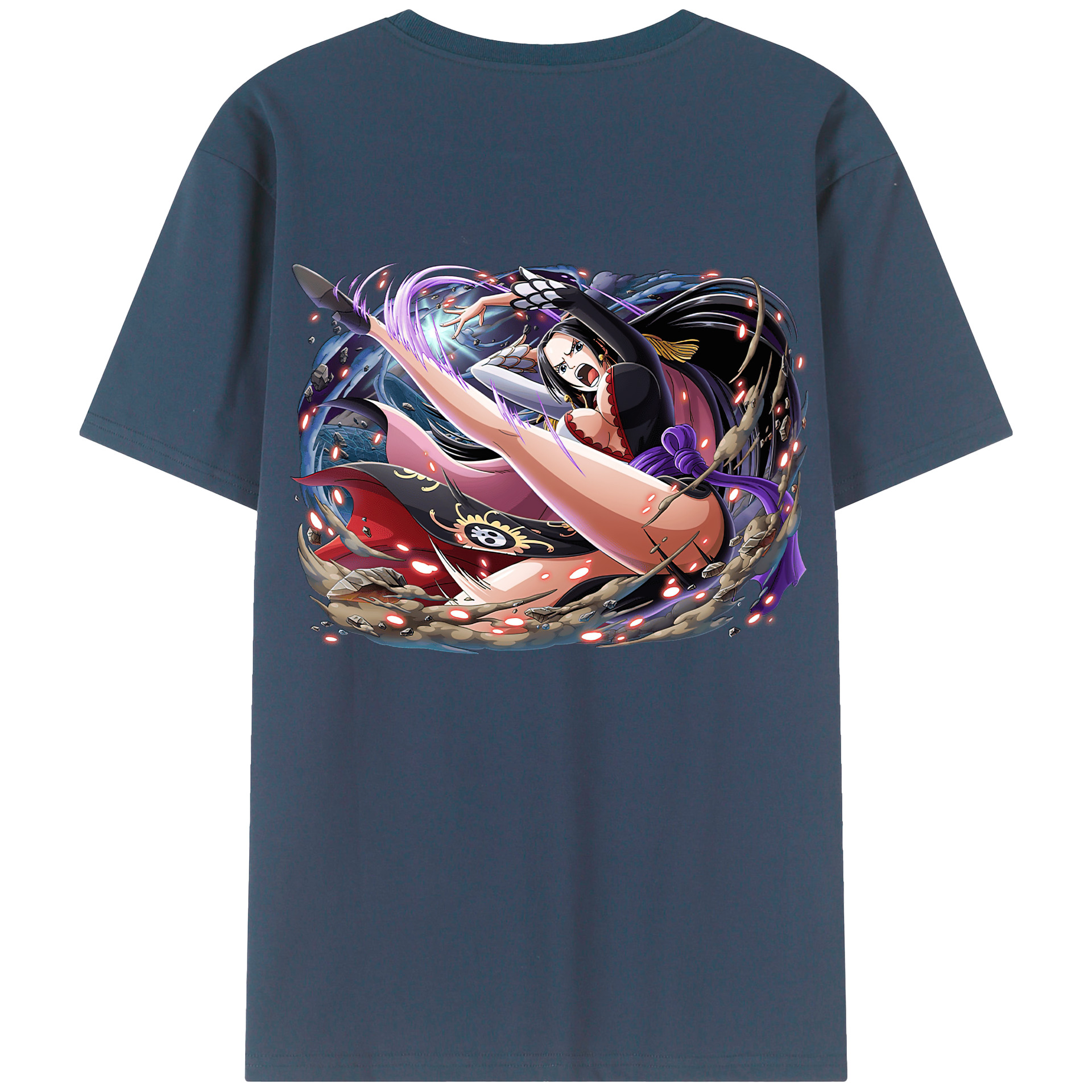 ワンピース ボア・ハンコック ONE PIECE Boa·Hancock レディース半袖Tシャツ(バックプリント)