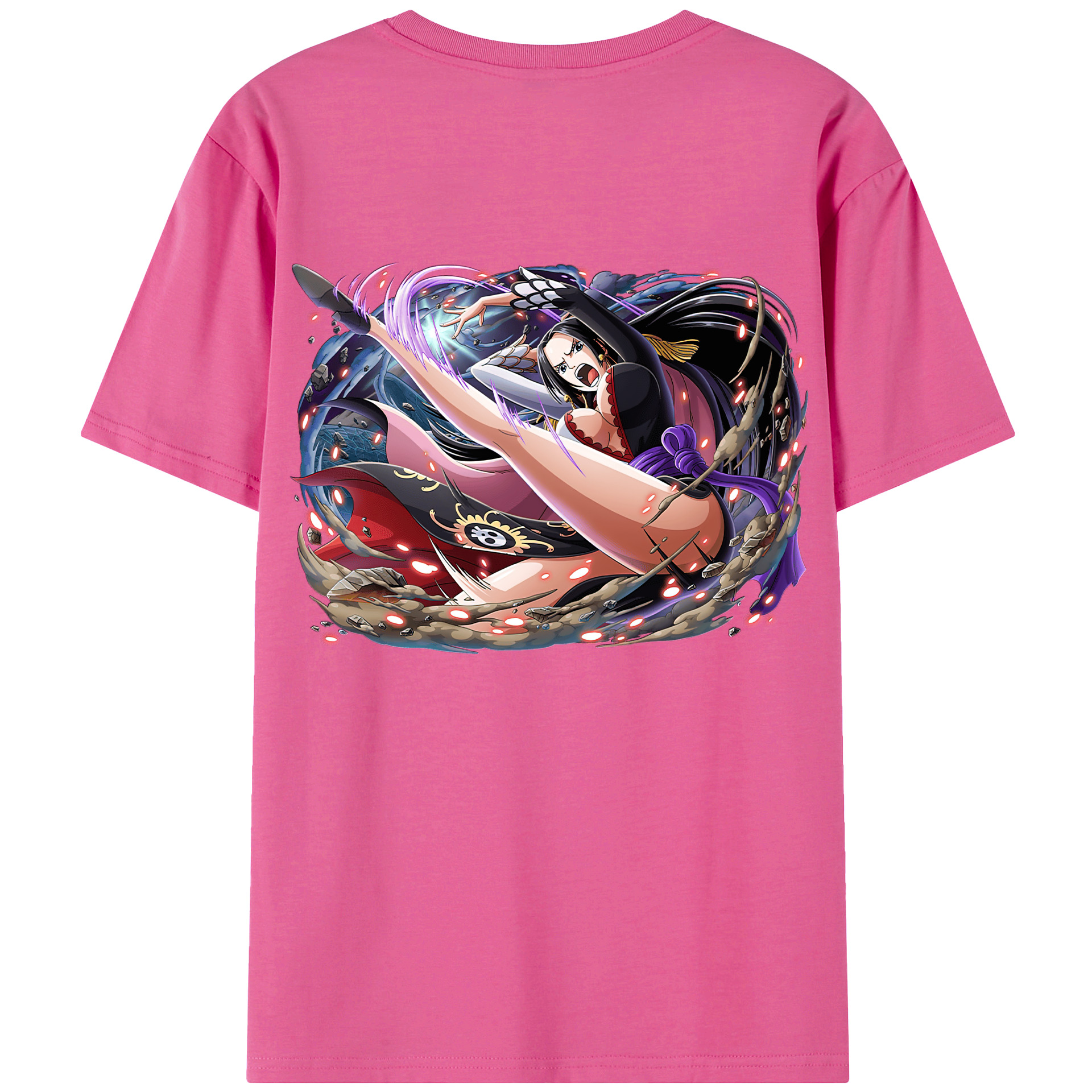 ワンピース ボア・ハンコック ONE PIECE Boa·Hancock レディース半袖Tシャツ(バックプリント)