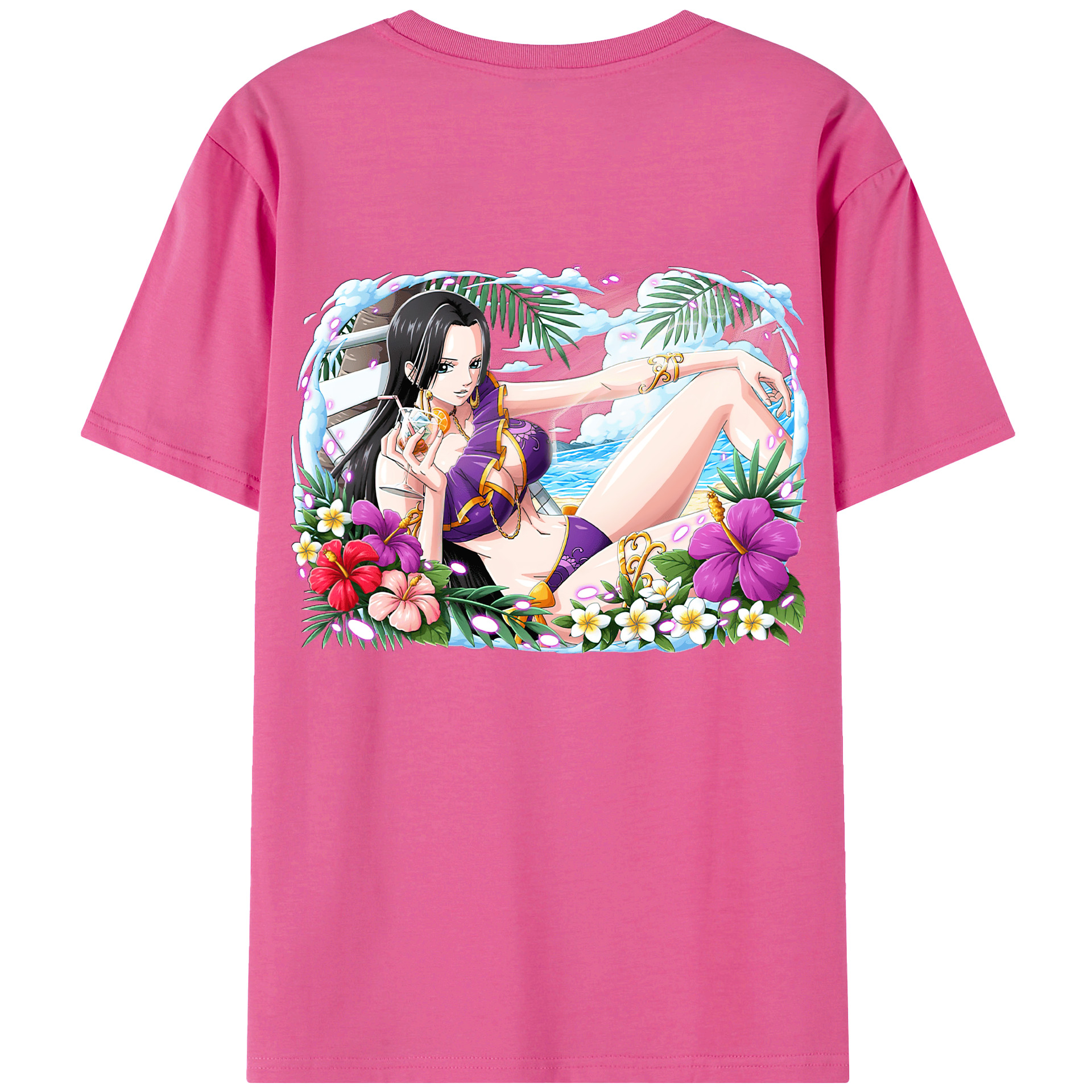 ワンピース ボア・ハンコック ONE PIECE Boa·Hancock レディース半袖Tシャツ(バックプリント)