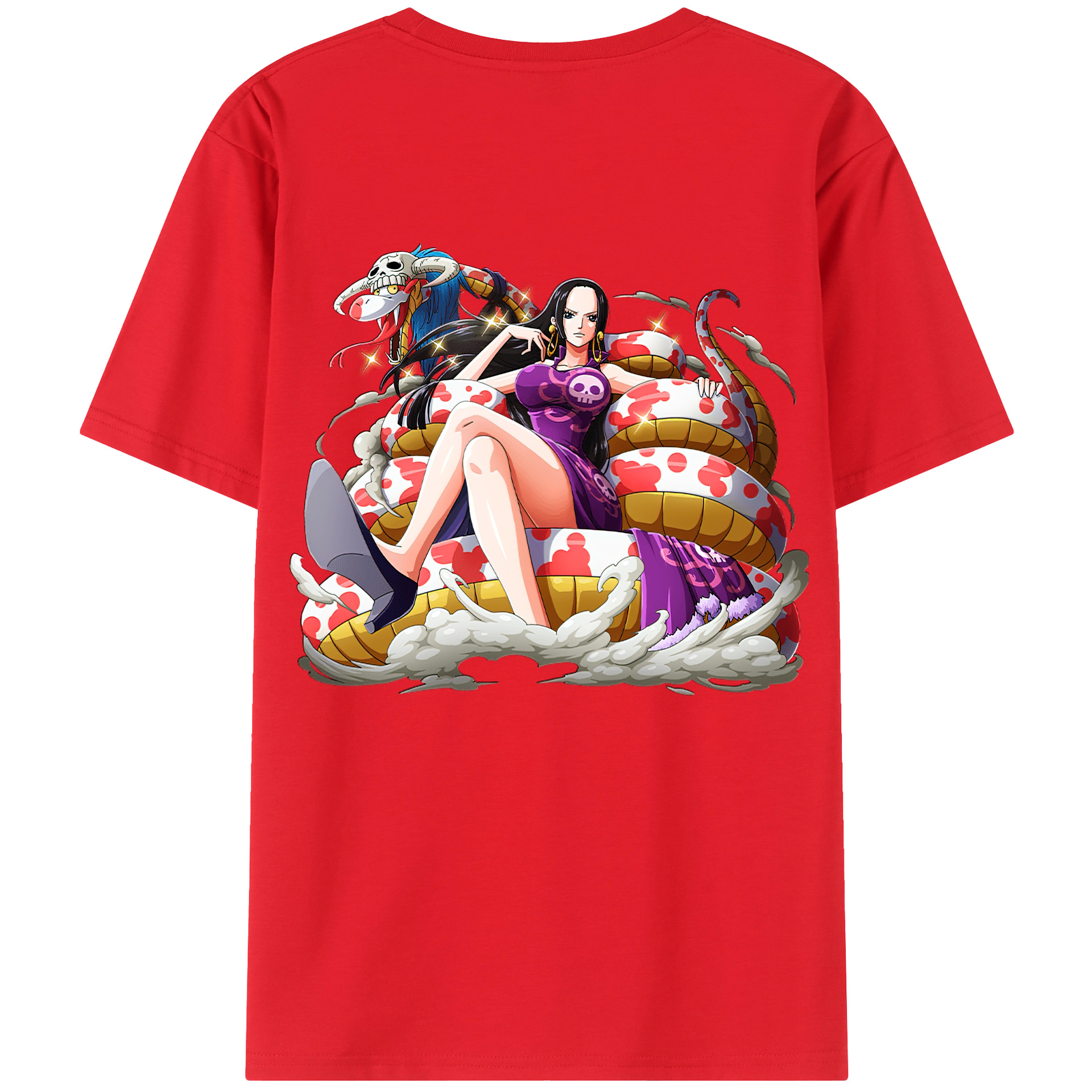 ワンピース ボア・ハンコック ONE PIECE Boa·Hancock レディース半袖Tシャツ(バックプリント)