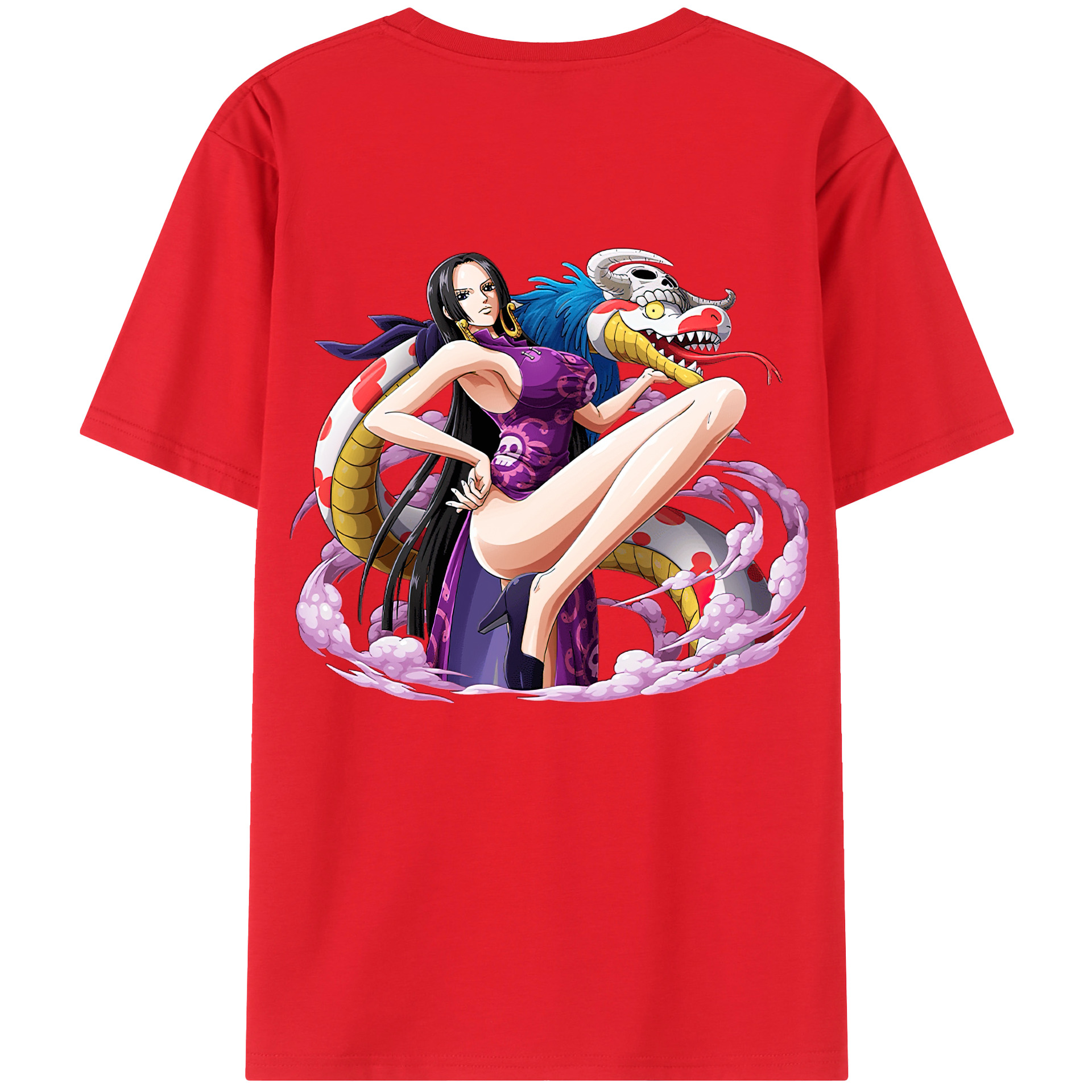 ワンピース ボア・ハンコック ONE PIECE Boa·Hancock レディース半袖Tシャツ(バックプリント)