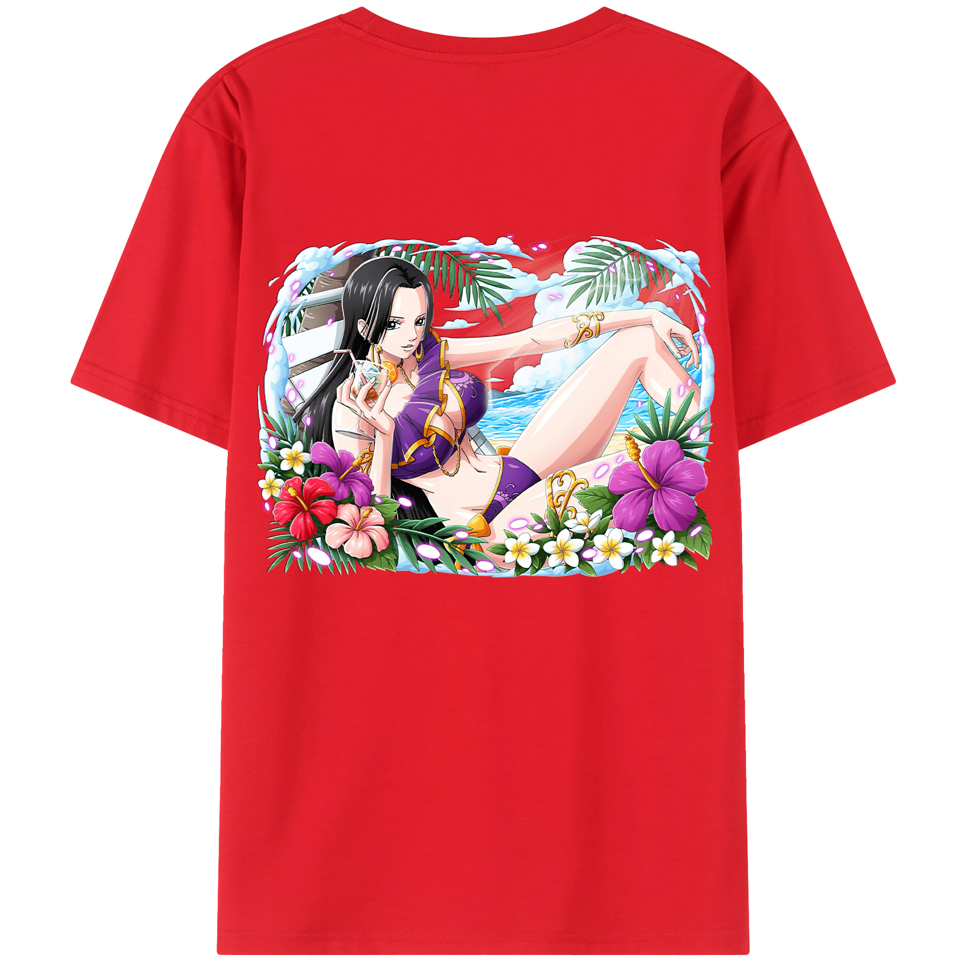 ワンピース ボア・ハンコック ONE PIECE Boa·Hancock レディース半袖Tシャツ(バックプリント)