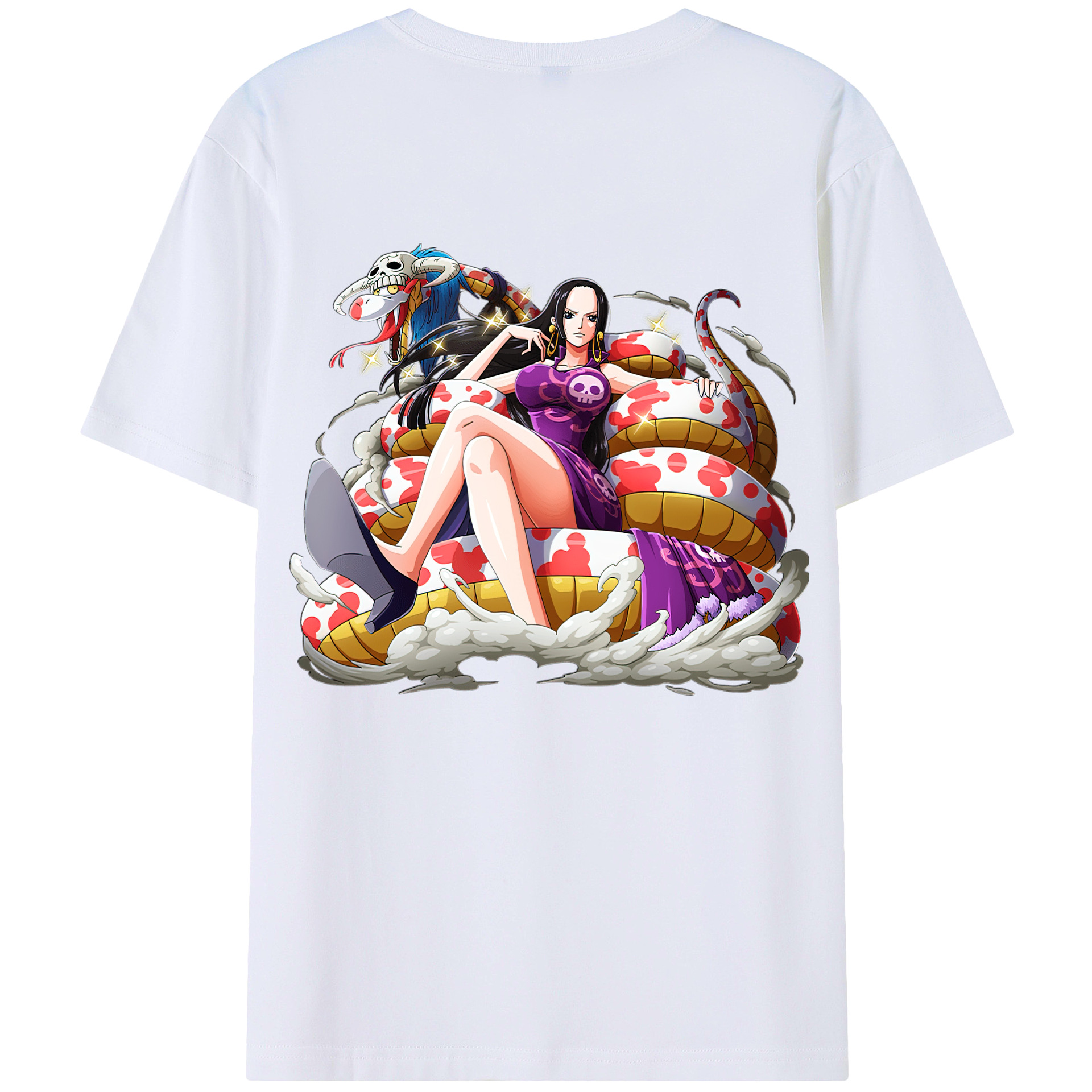 ワンピース ボア・ハンコック ONE PIECE Boa·Hancock レディース半袖Tシャツ(バックプリント)
