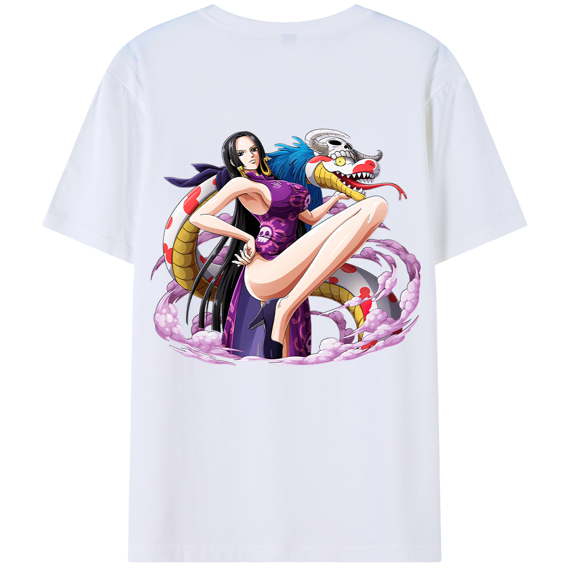 ワンピース ボア・ハンコック ONE PIECE Boa·Hancock レディース半袖Tシャツ(バックプリント)