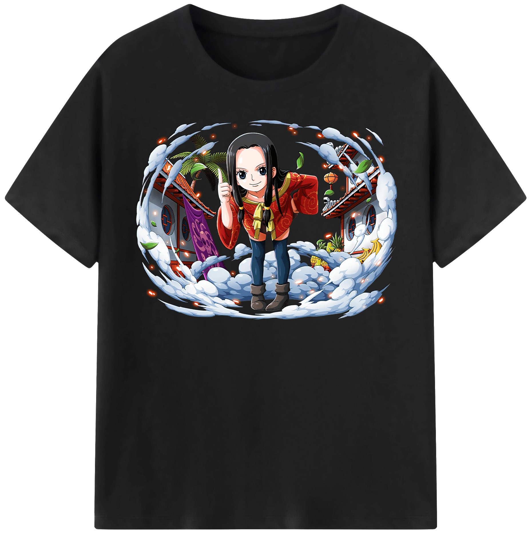 ワンピース ボア・ハンコック ONE PIECE Boa·Hancock レディースカジュアルプリントTシャツ（綿100％）