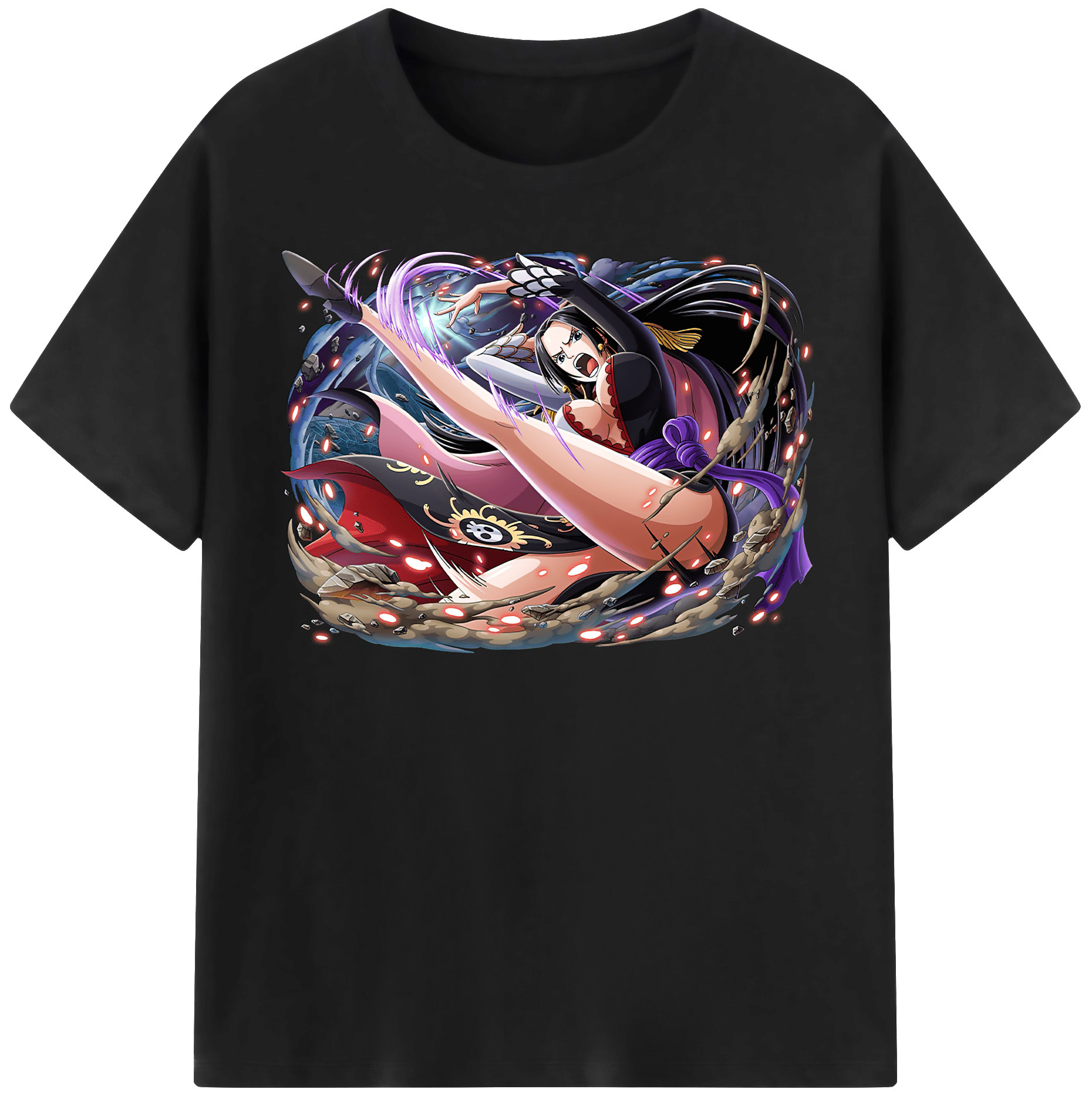 ワンピース ボア・ハンコック ONE PIECE Boa·Hancock レディースカジュアルプリントTシャツ（綿100％）